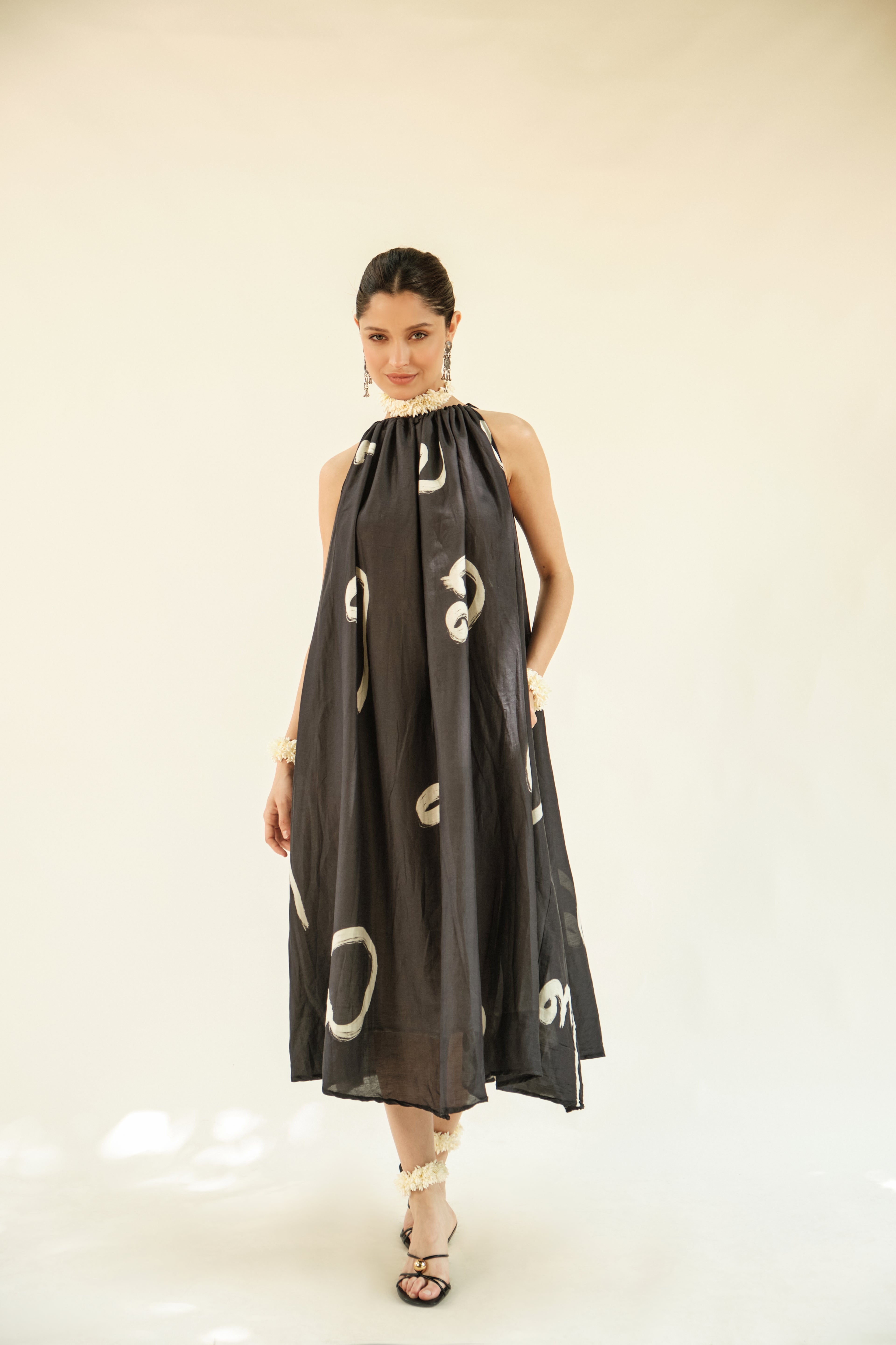 Aksharam halterneck dress