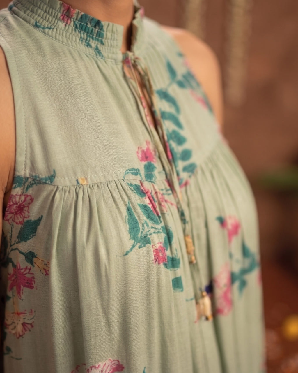Poovili pleated dress