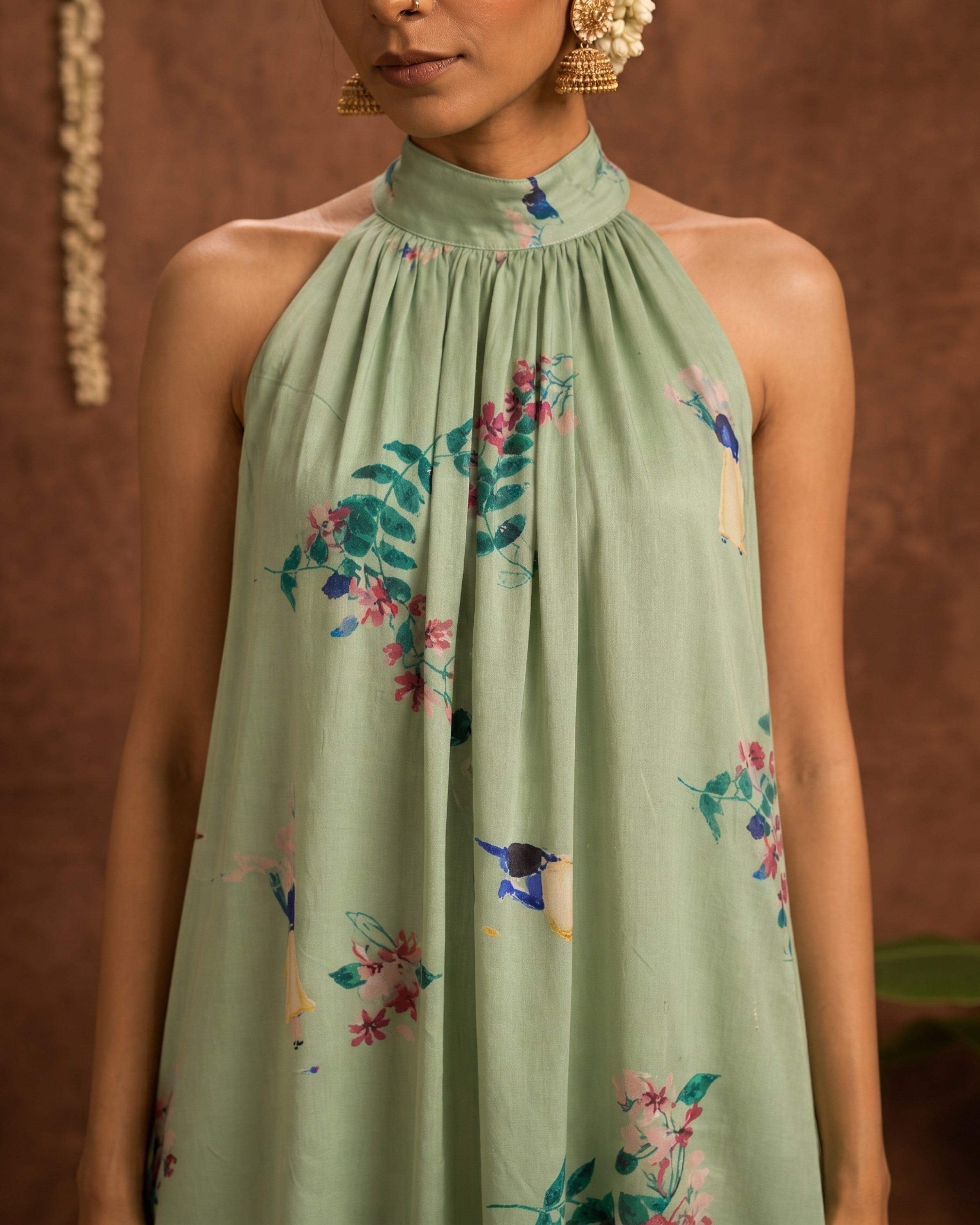 Poovili halter coord set