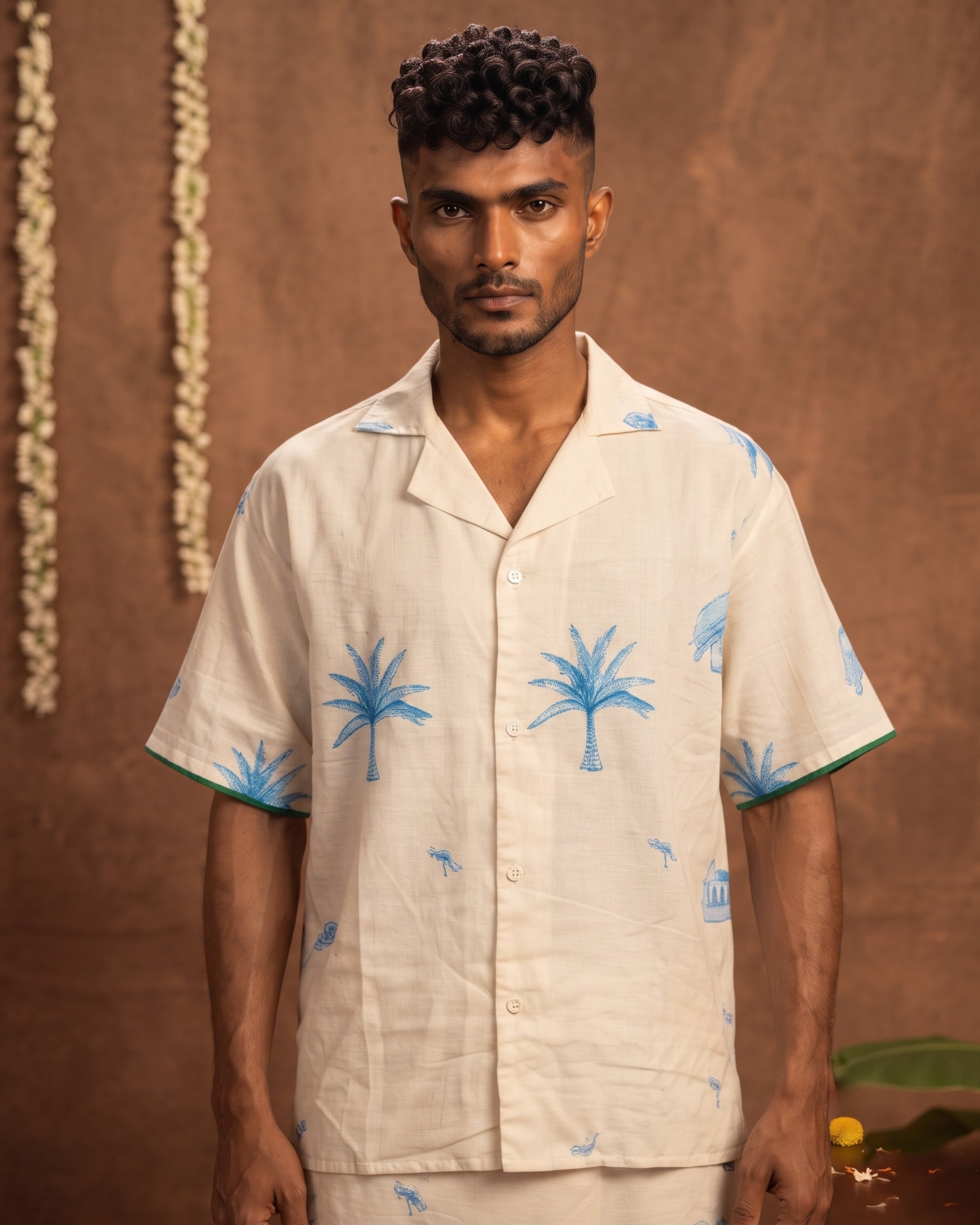 Onam Shirt & Mundu Set - White HS