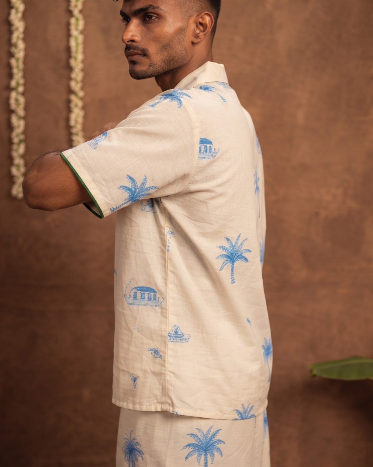 Onam Shirt & Mundu Set - White HS