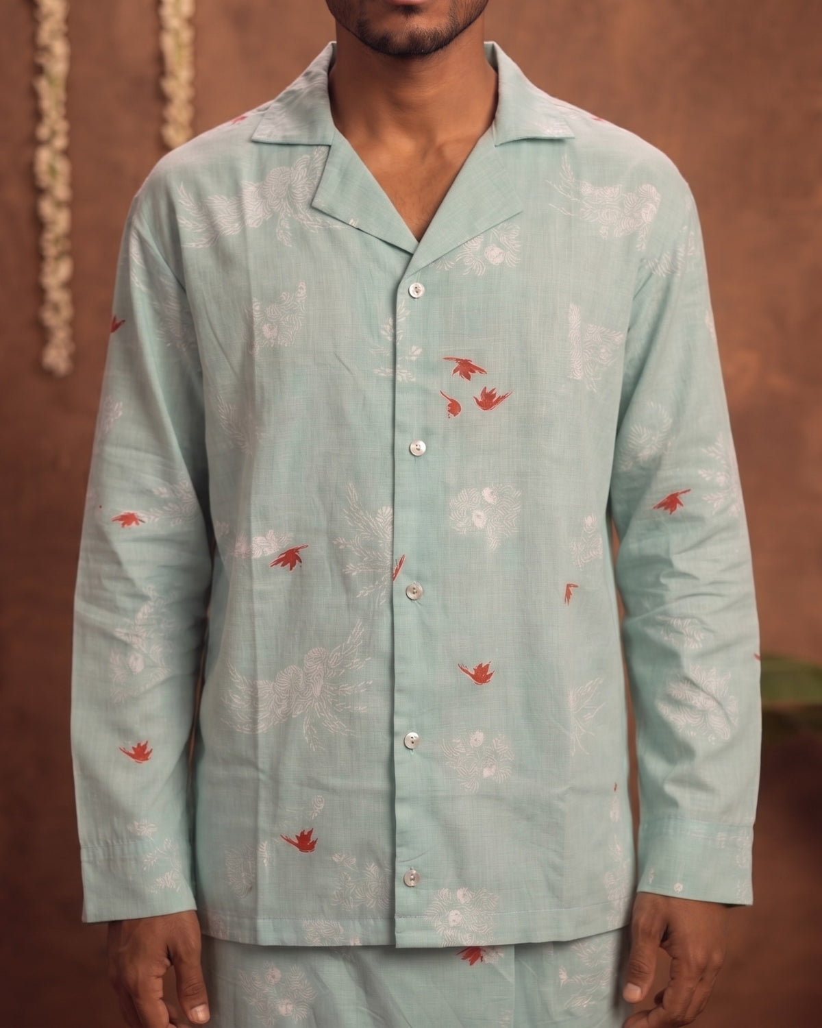 Onam Shirt & Mundu Set - Green FS
