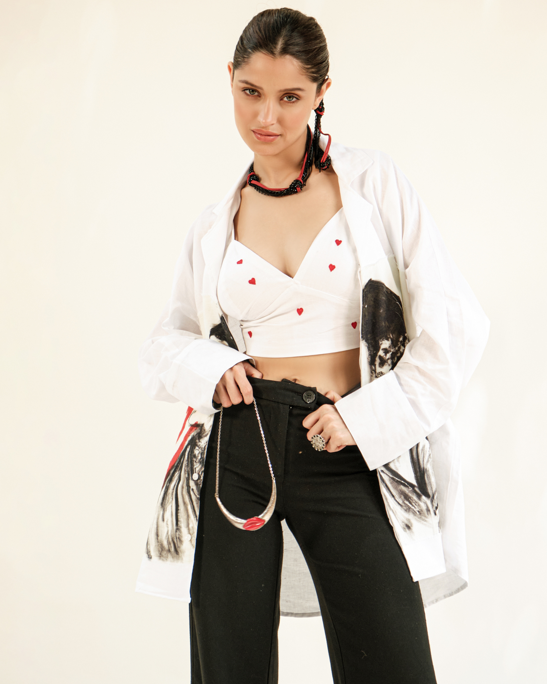 Vara white with bralette