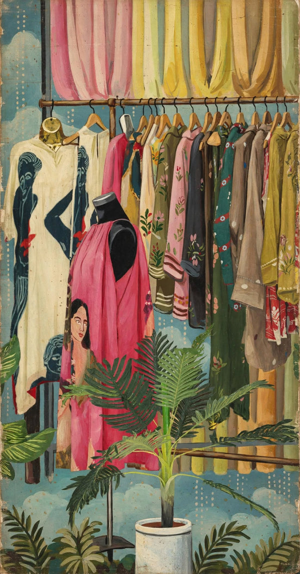 Behind the collection
