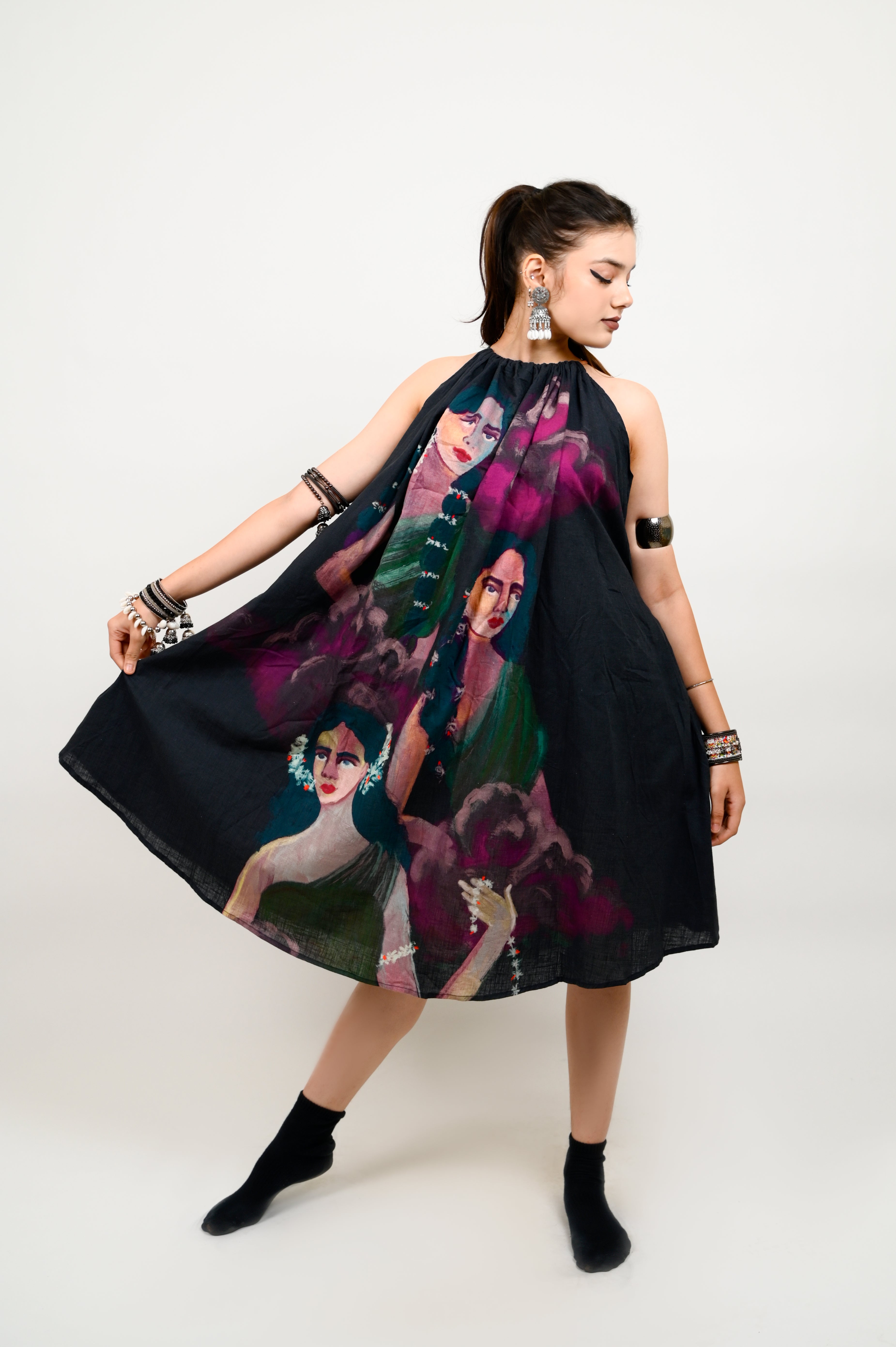 Mulaku halterneck dress (Short)