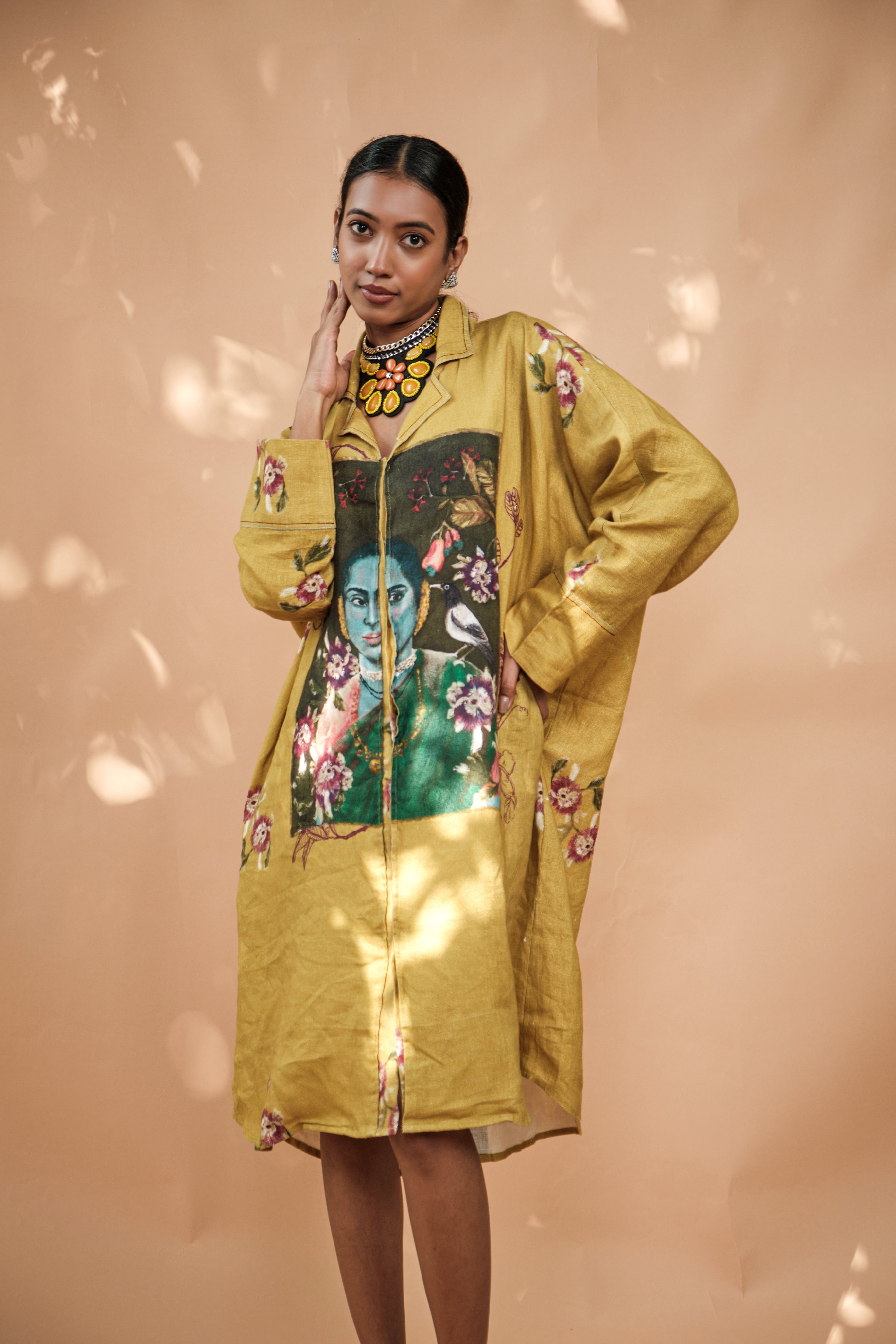 Manjal shirt dress