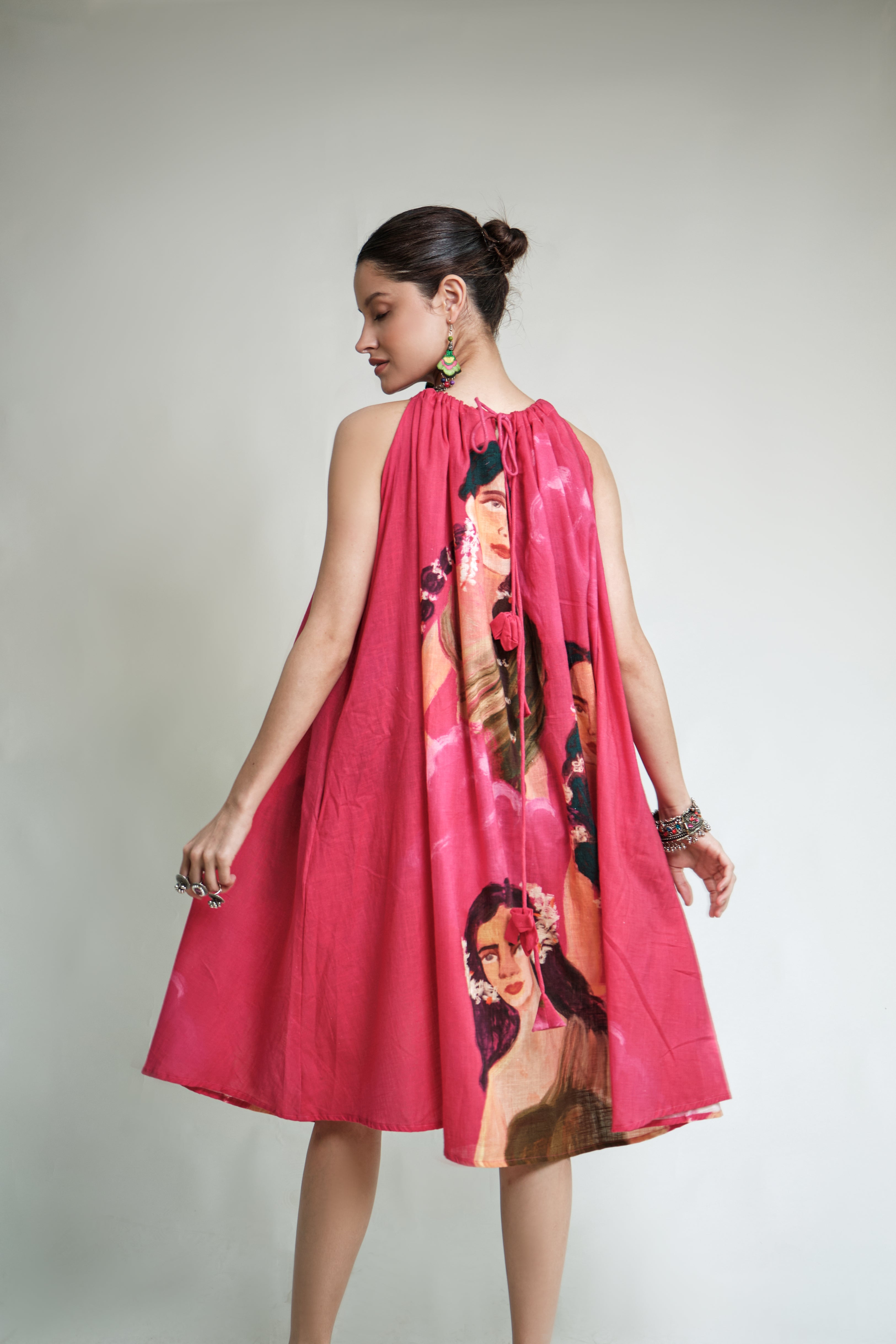 Parijatham halterneck dress