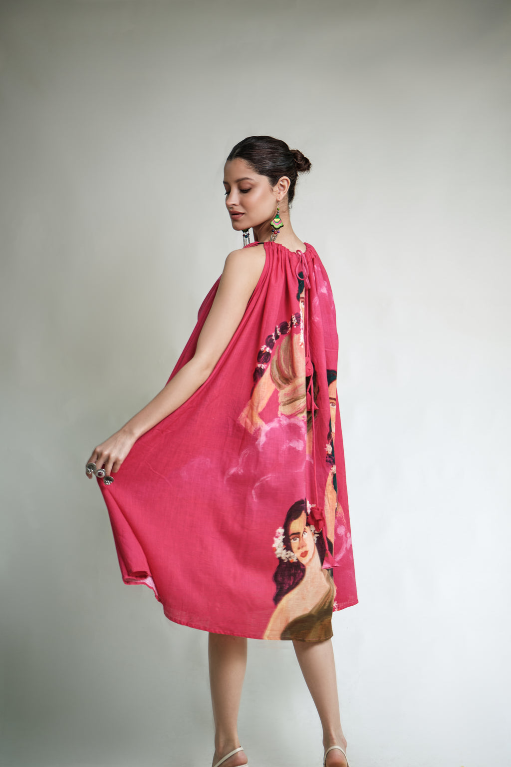 Parijatham halterneck dress