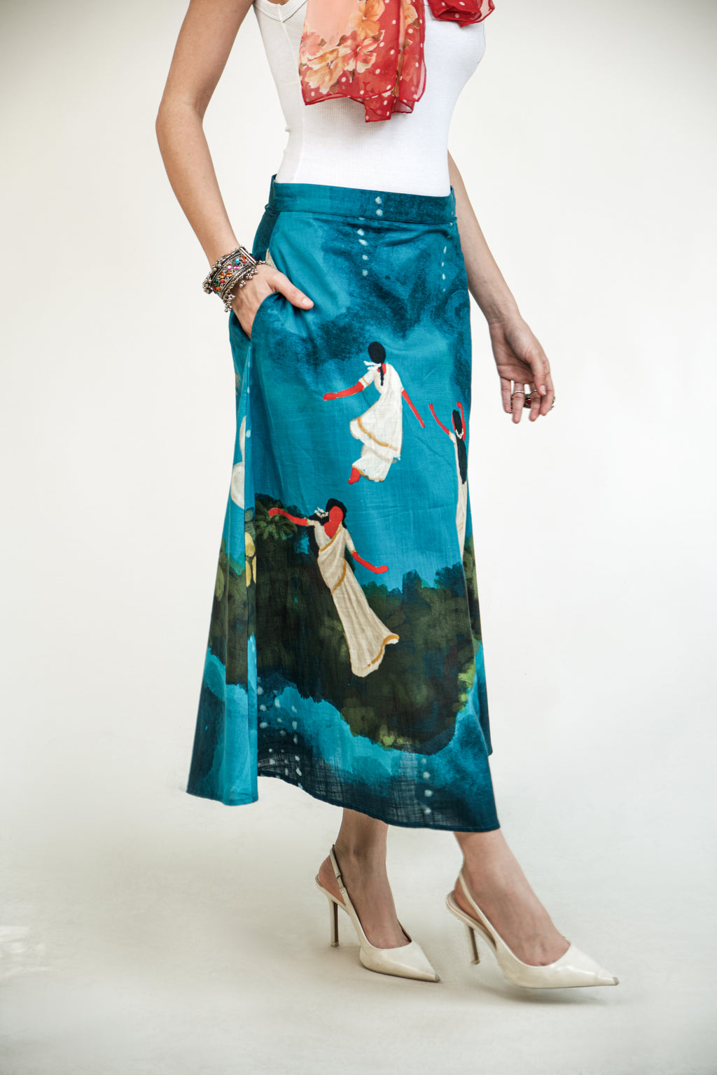Lila blue skirt