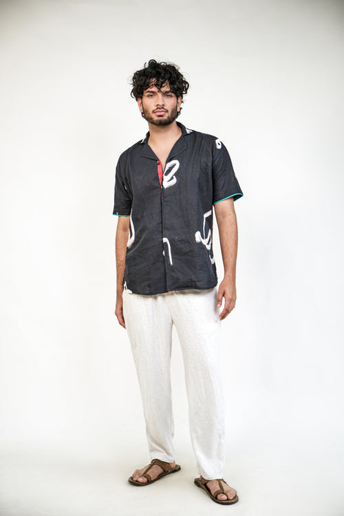 Aksharam half sleeve shirt