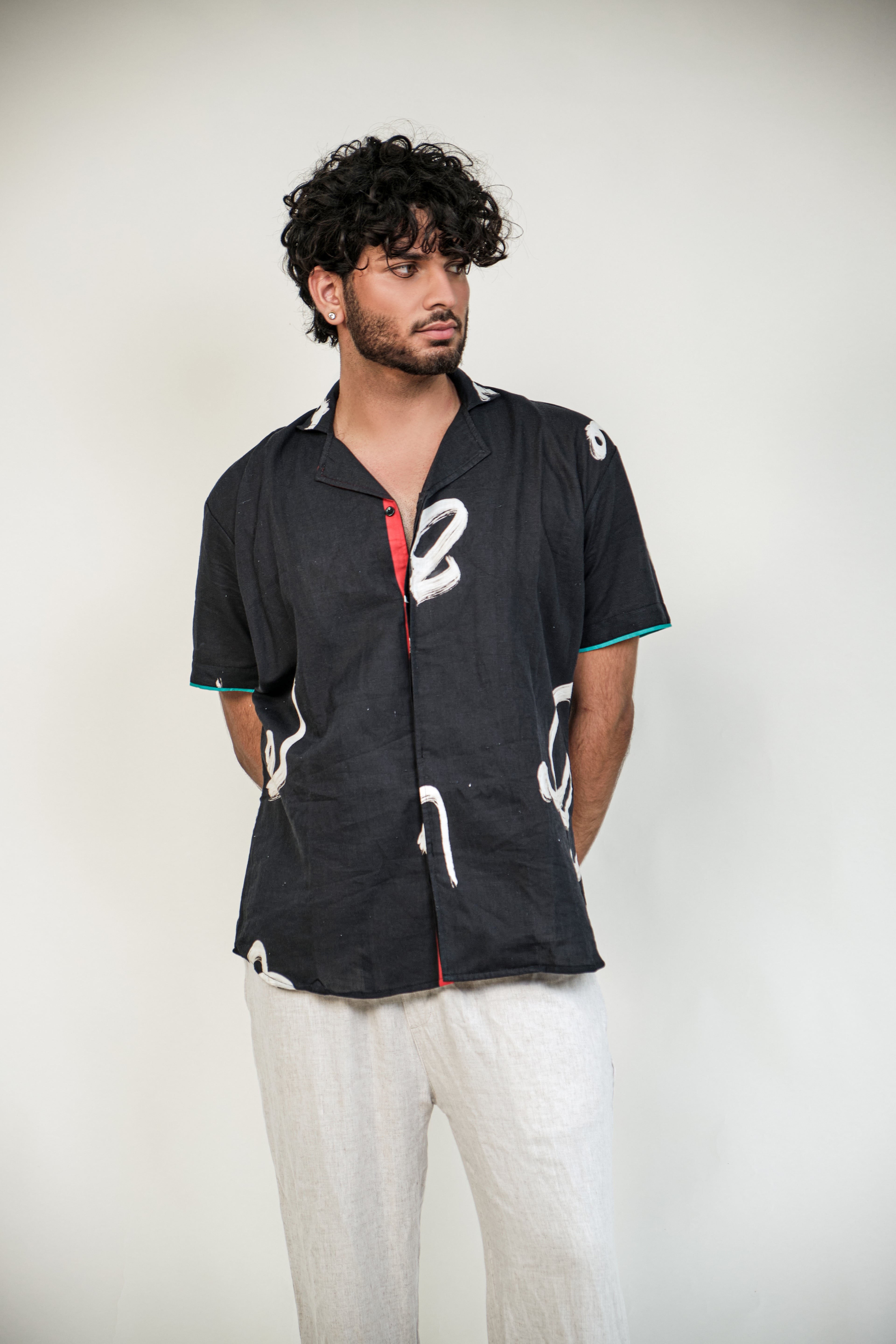 Aksharam half sleeve shirt