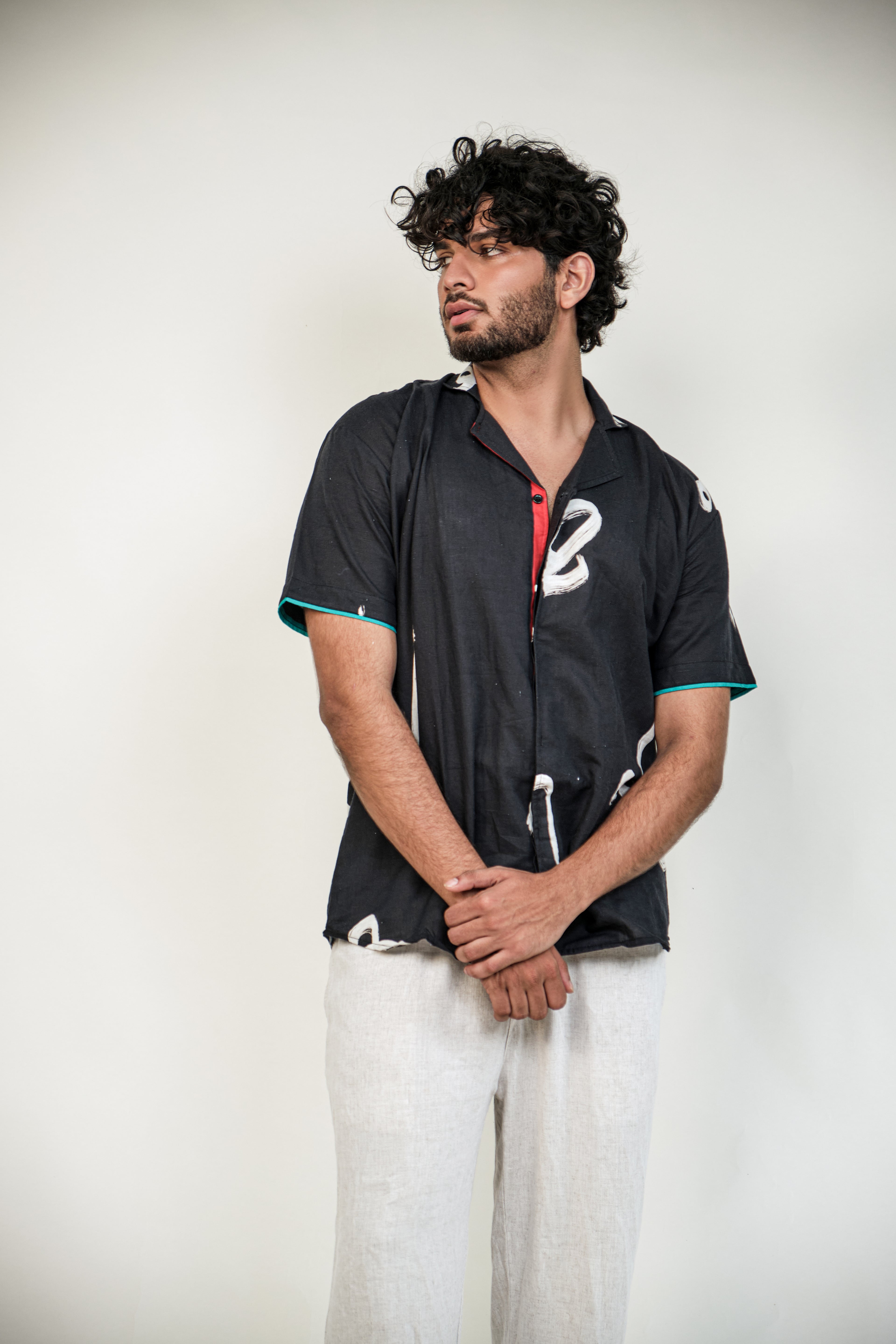 Aksharam half sleeve shirt