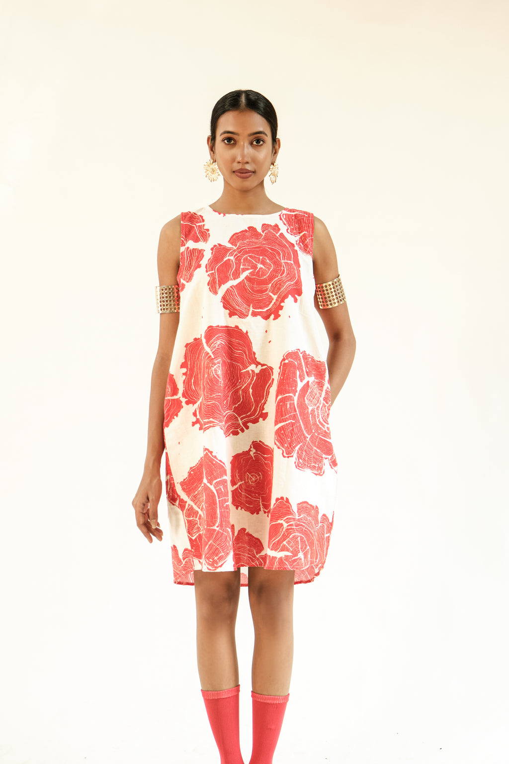 Teak shift dress