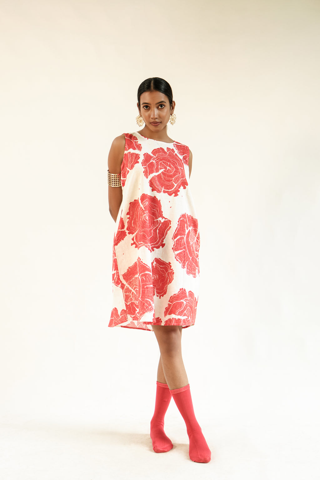 Teak shift dress