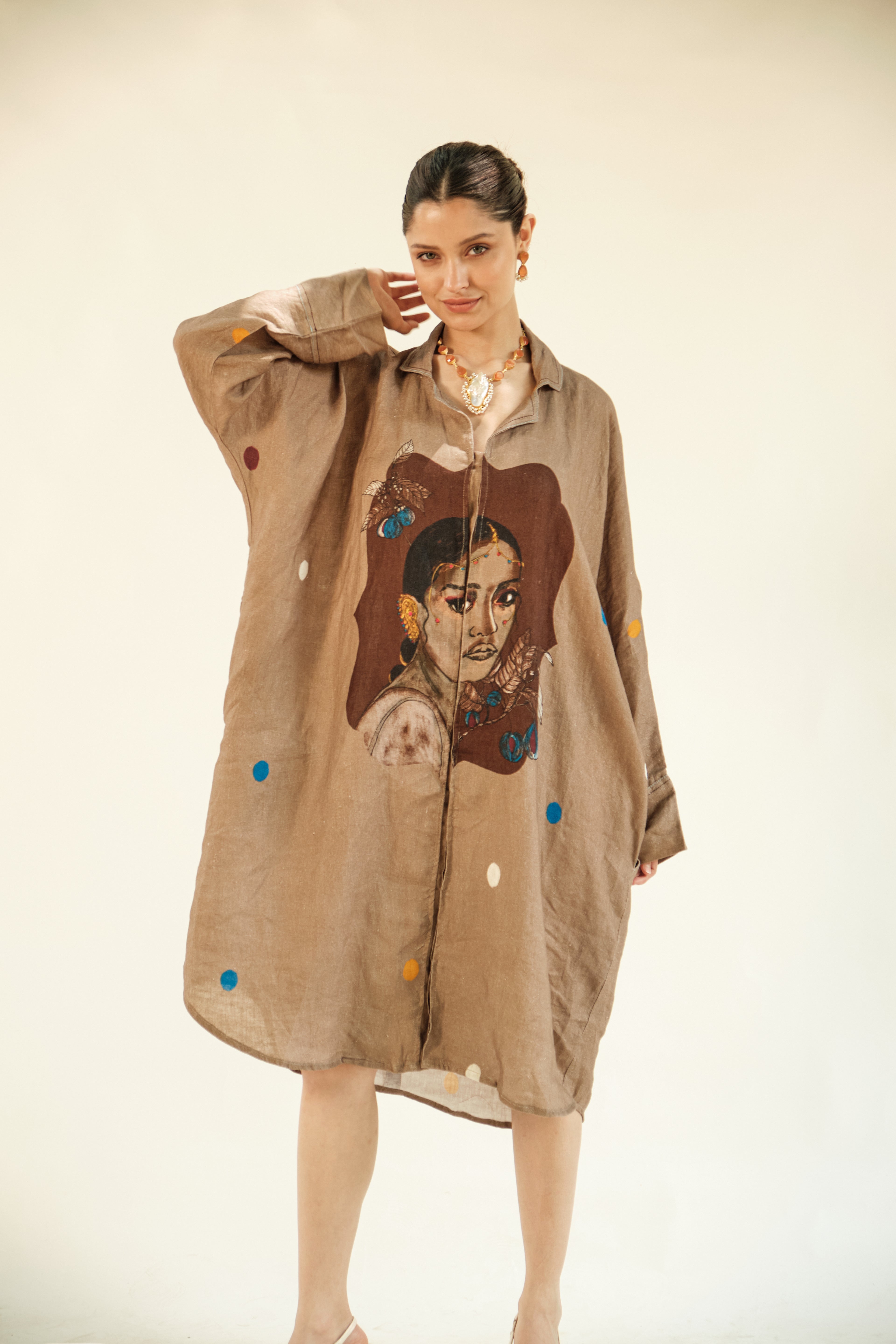 Jaathika shirt dress