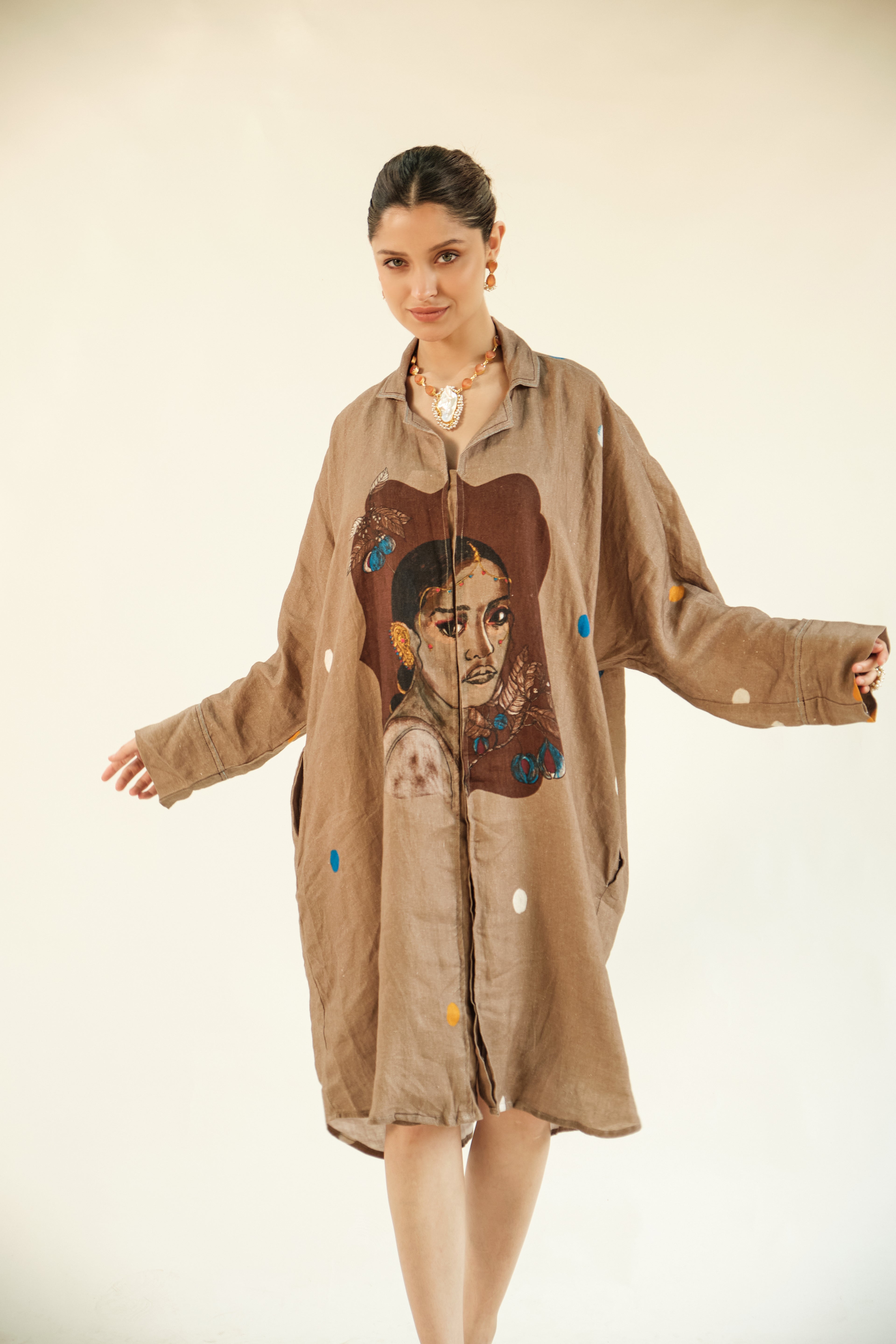 Jaathika shirt dress