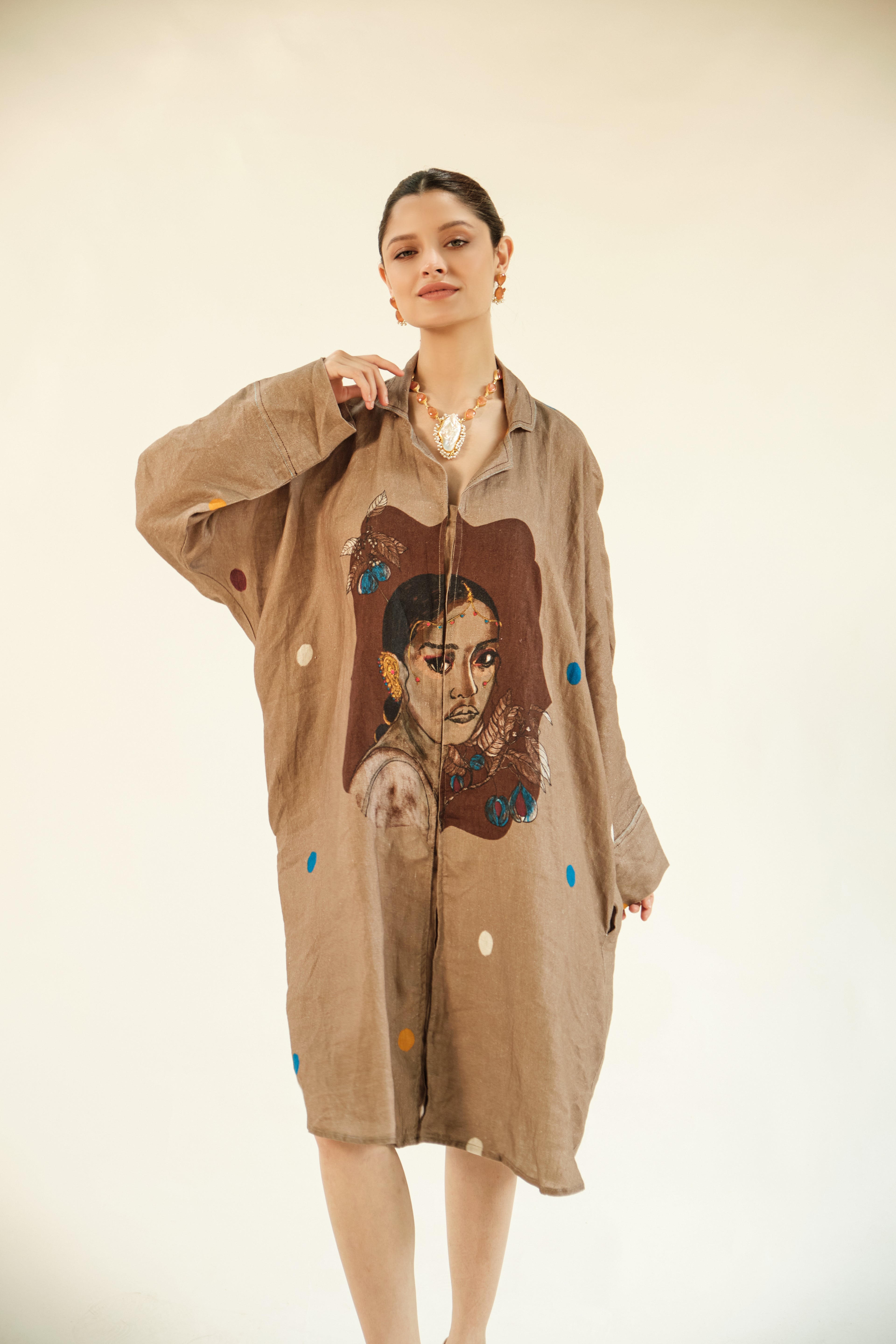 Jaathika shirt dress