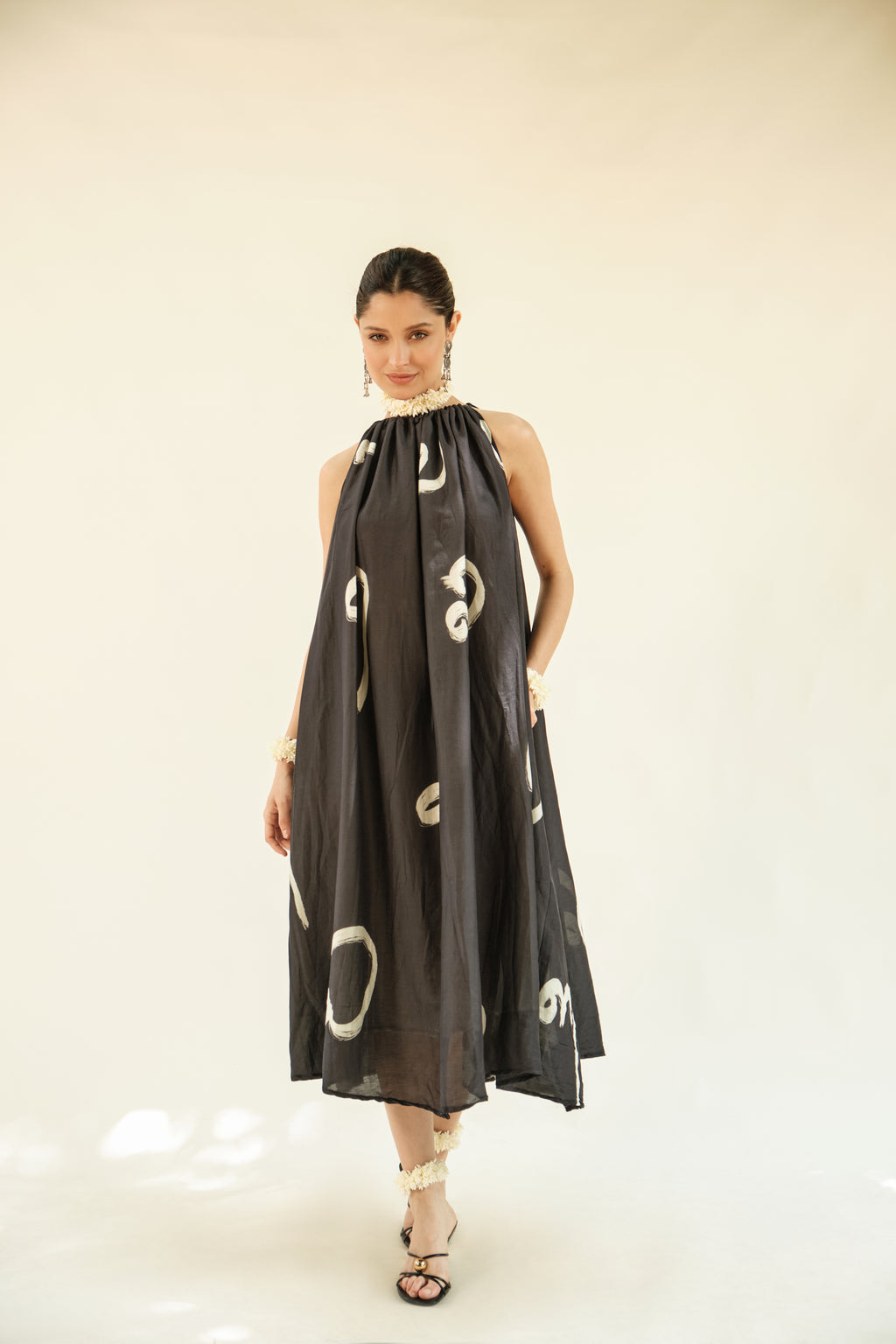 Aksharam halterneck dress