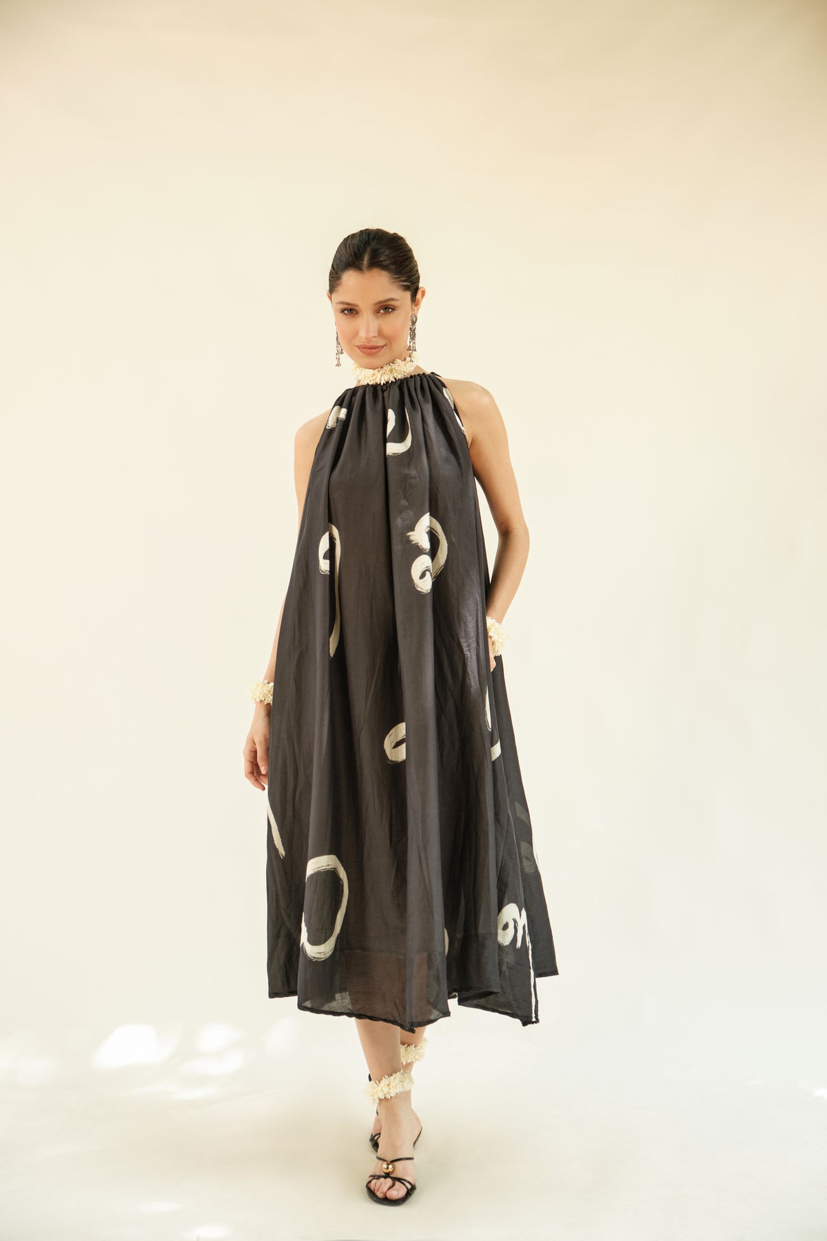 Aksharam halterneck dress