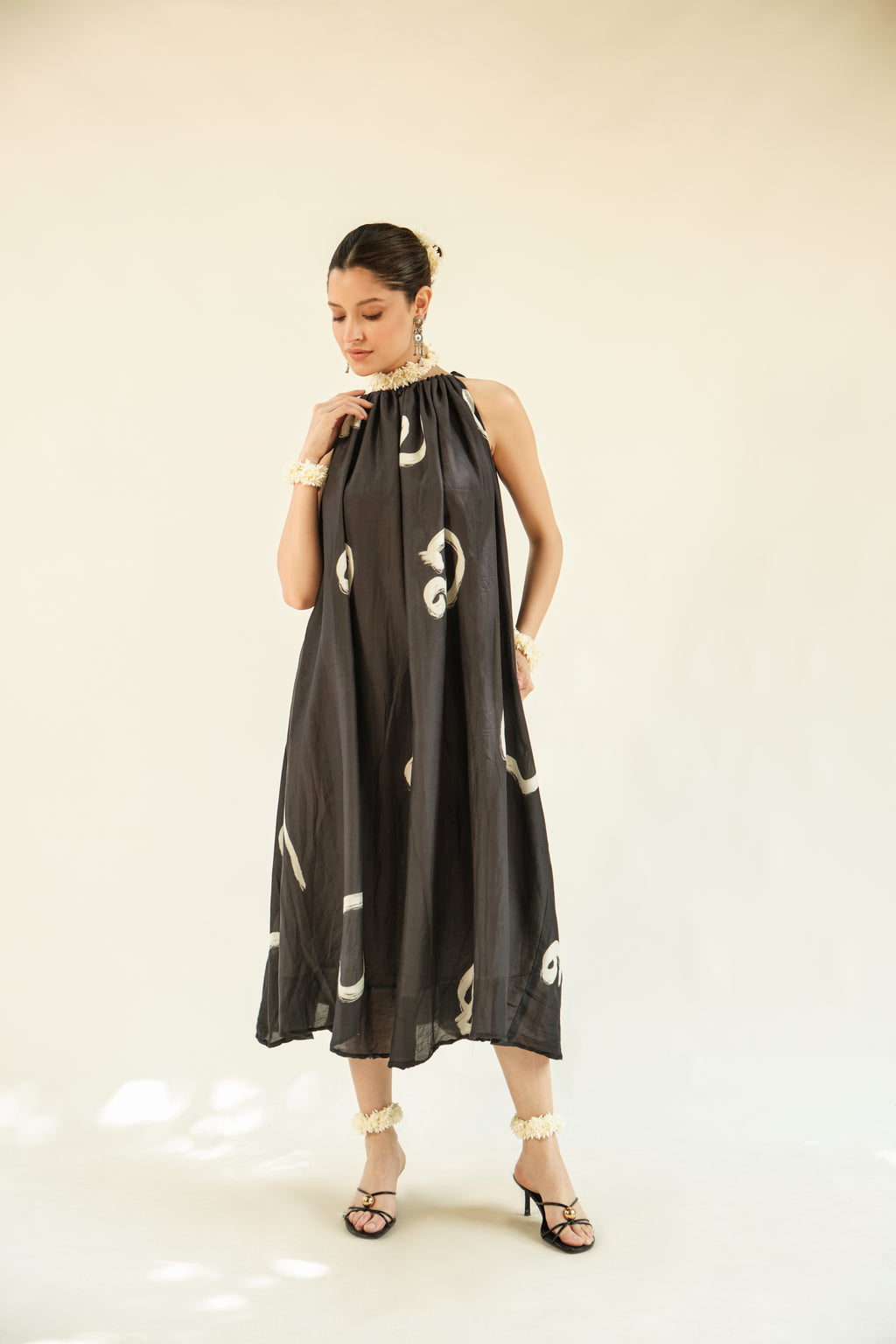 Aksharam halterneck dress