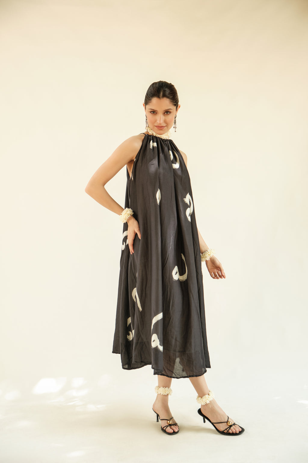 Aksharam halterneck dress
