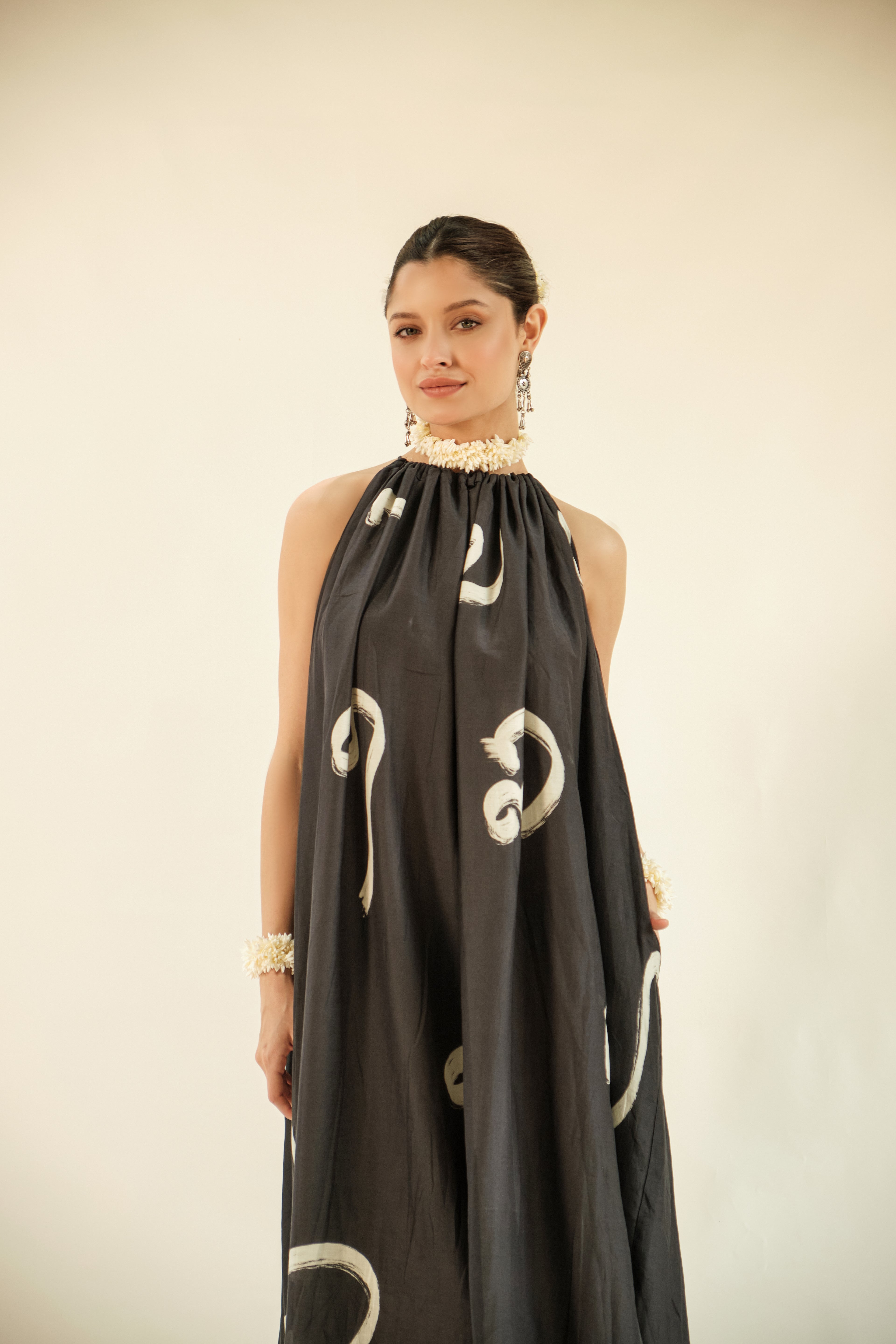 Aksharam halterneck dress