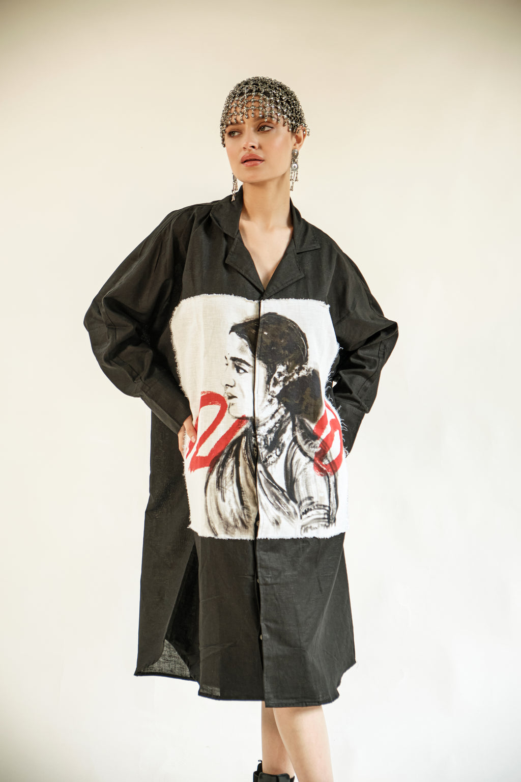 Vara black long shirt