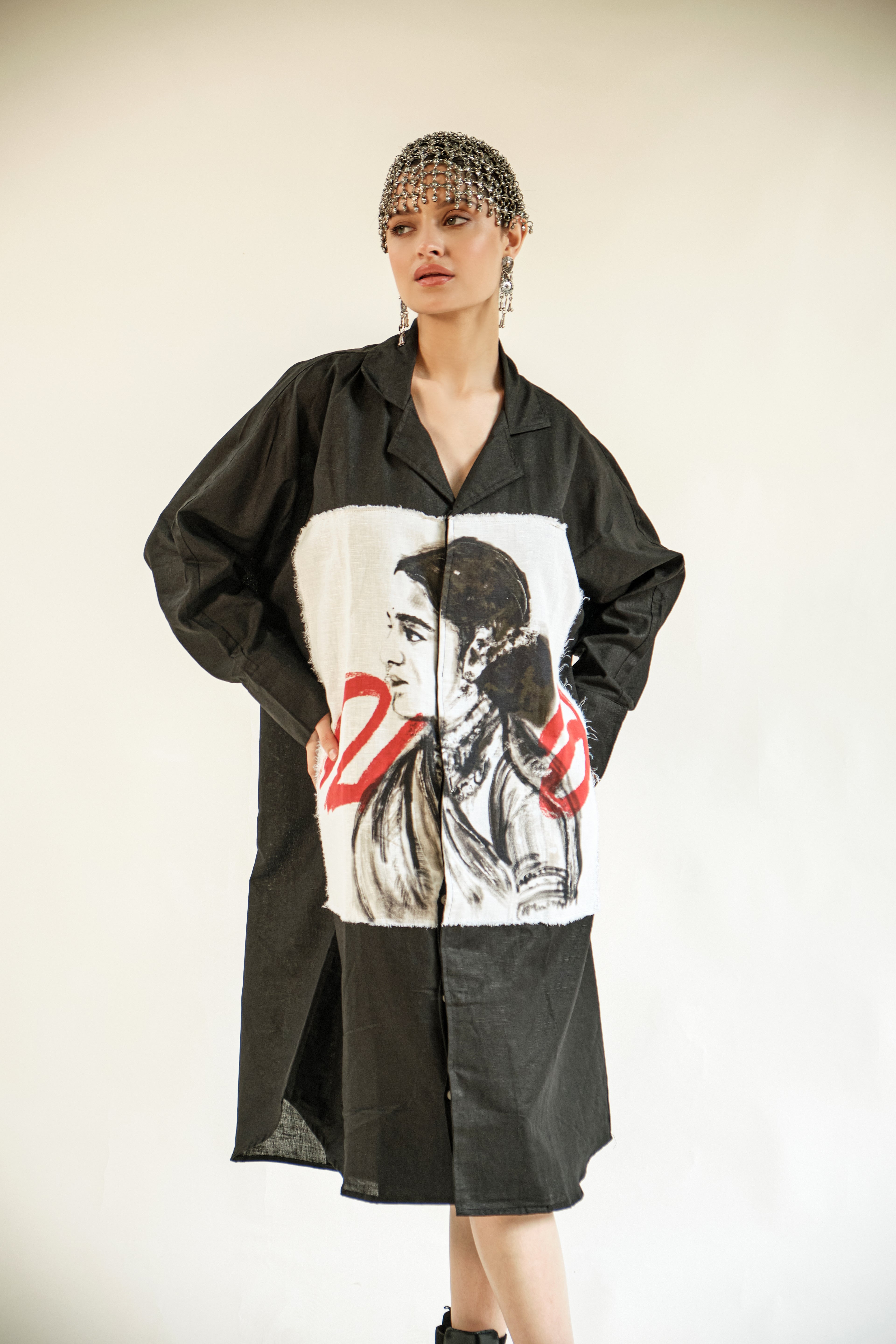 Vara black long shirt