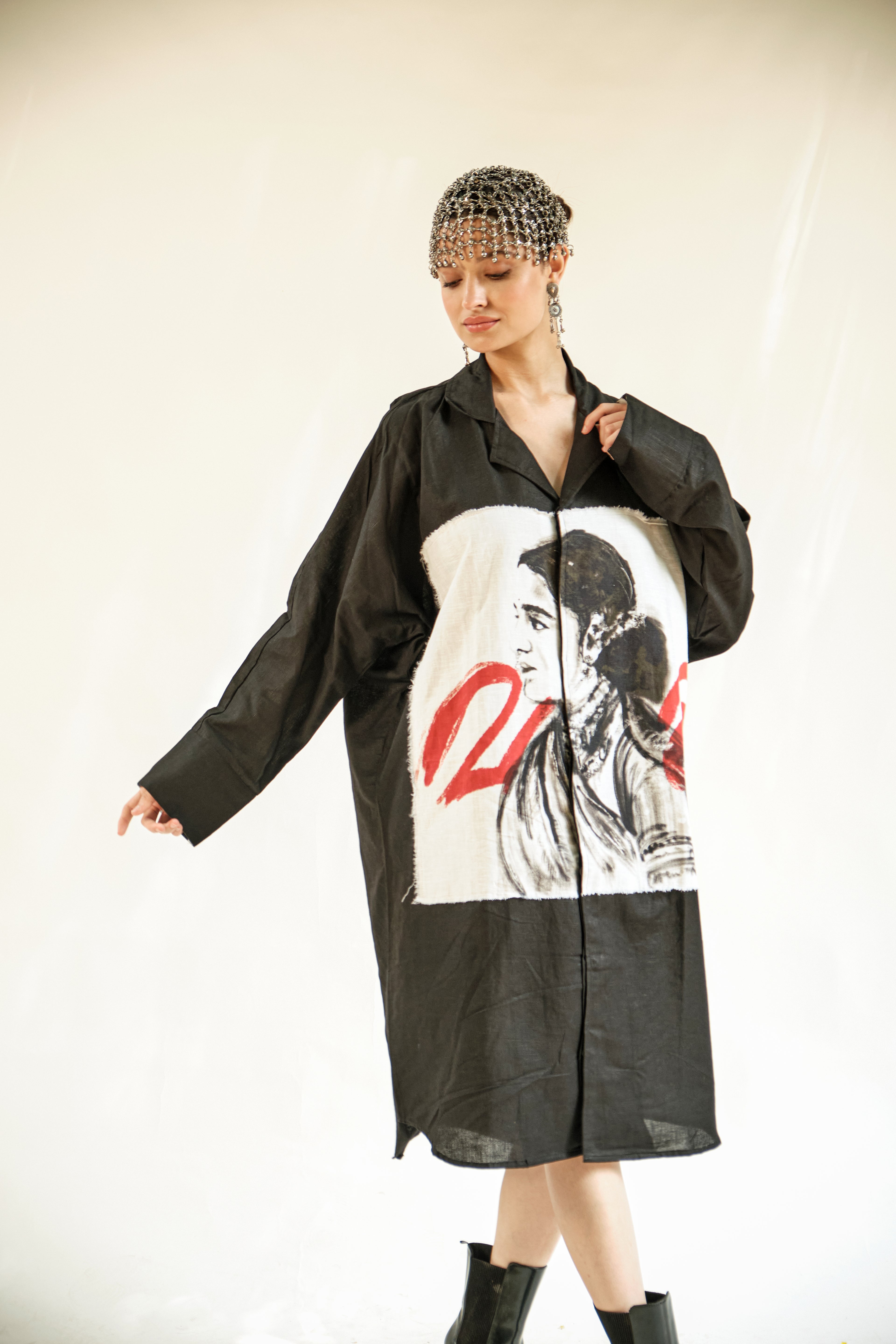 Vara black long shirt