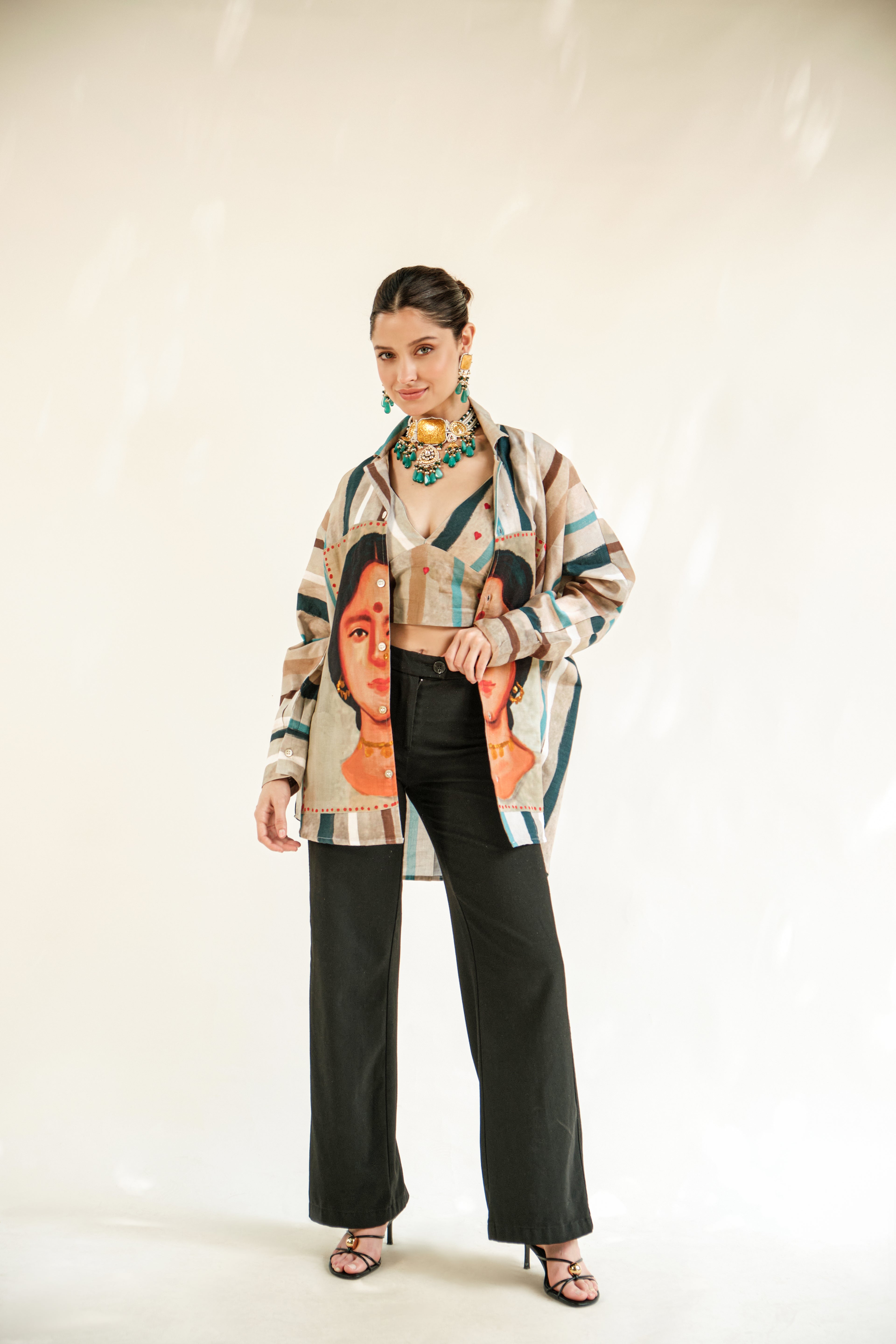 Rani shirt with bralette