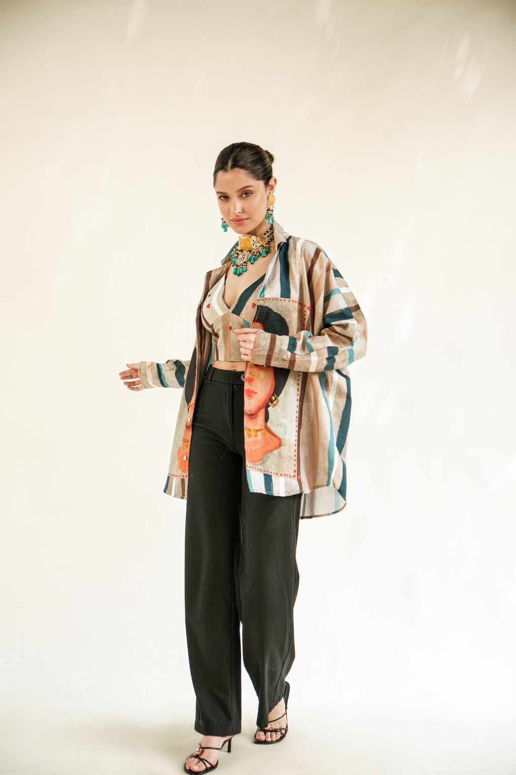 Rani shirt with bralette