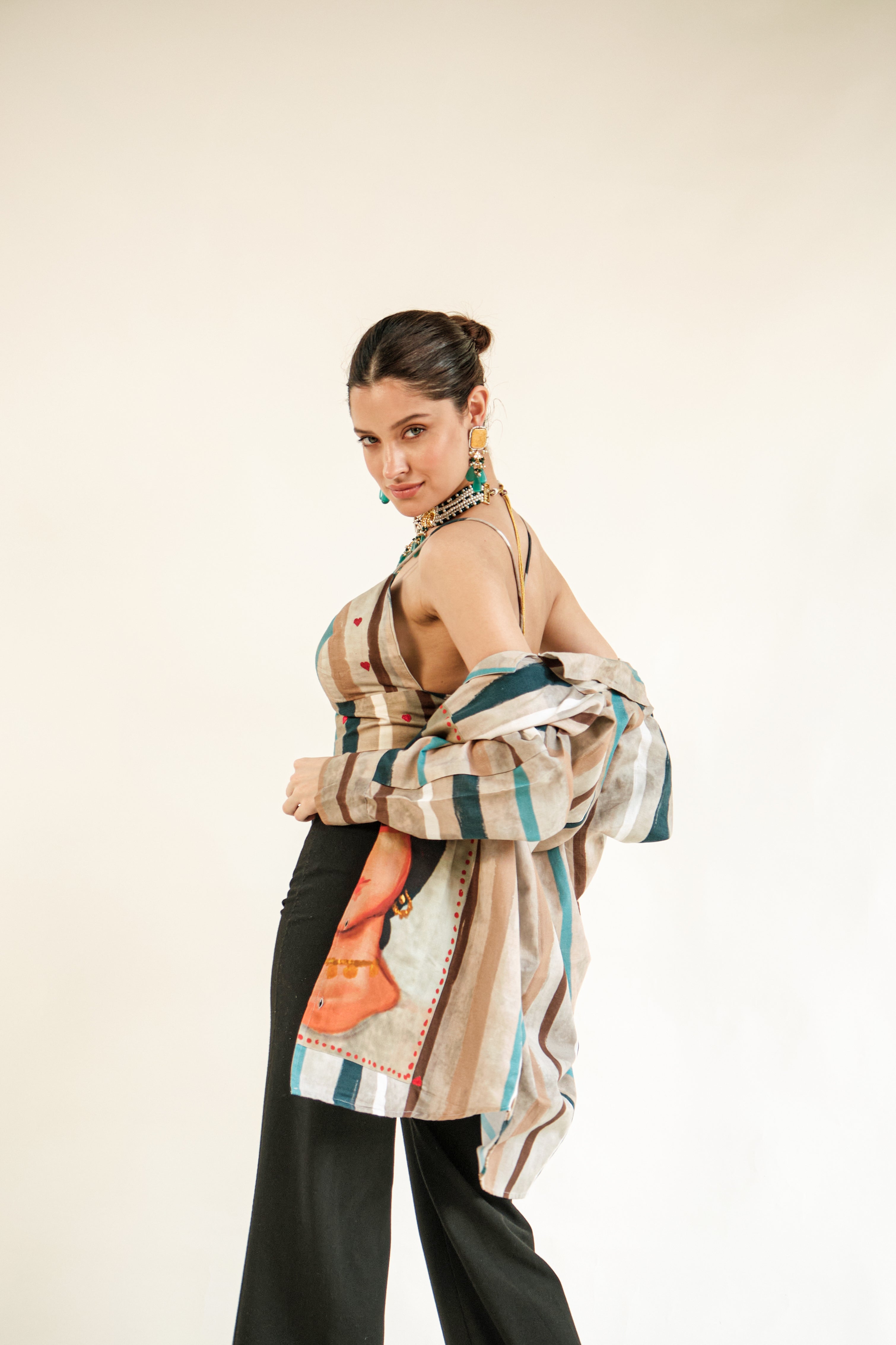 Rani shirt with bralette