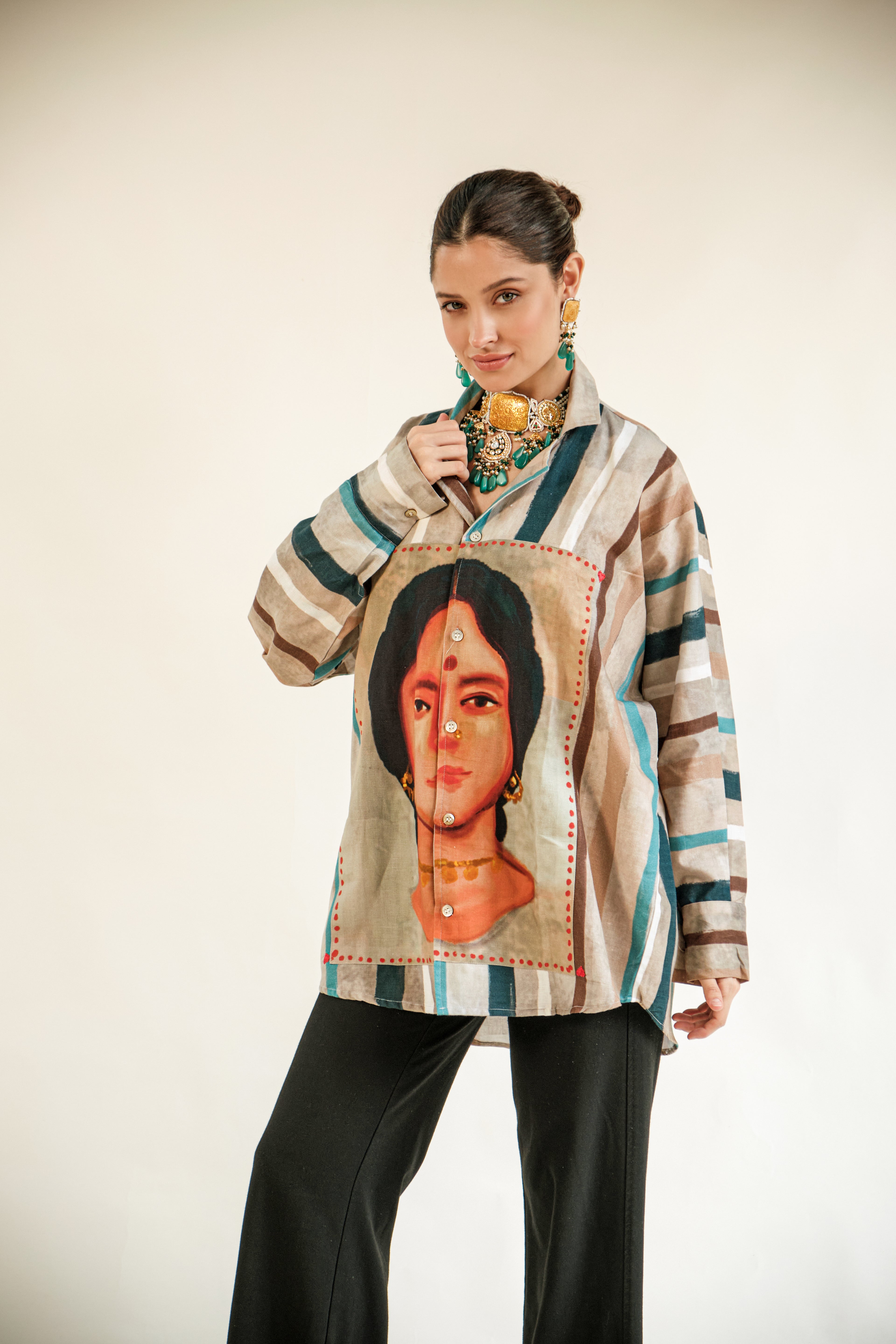 Rani shirt with bralette