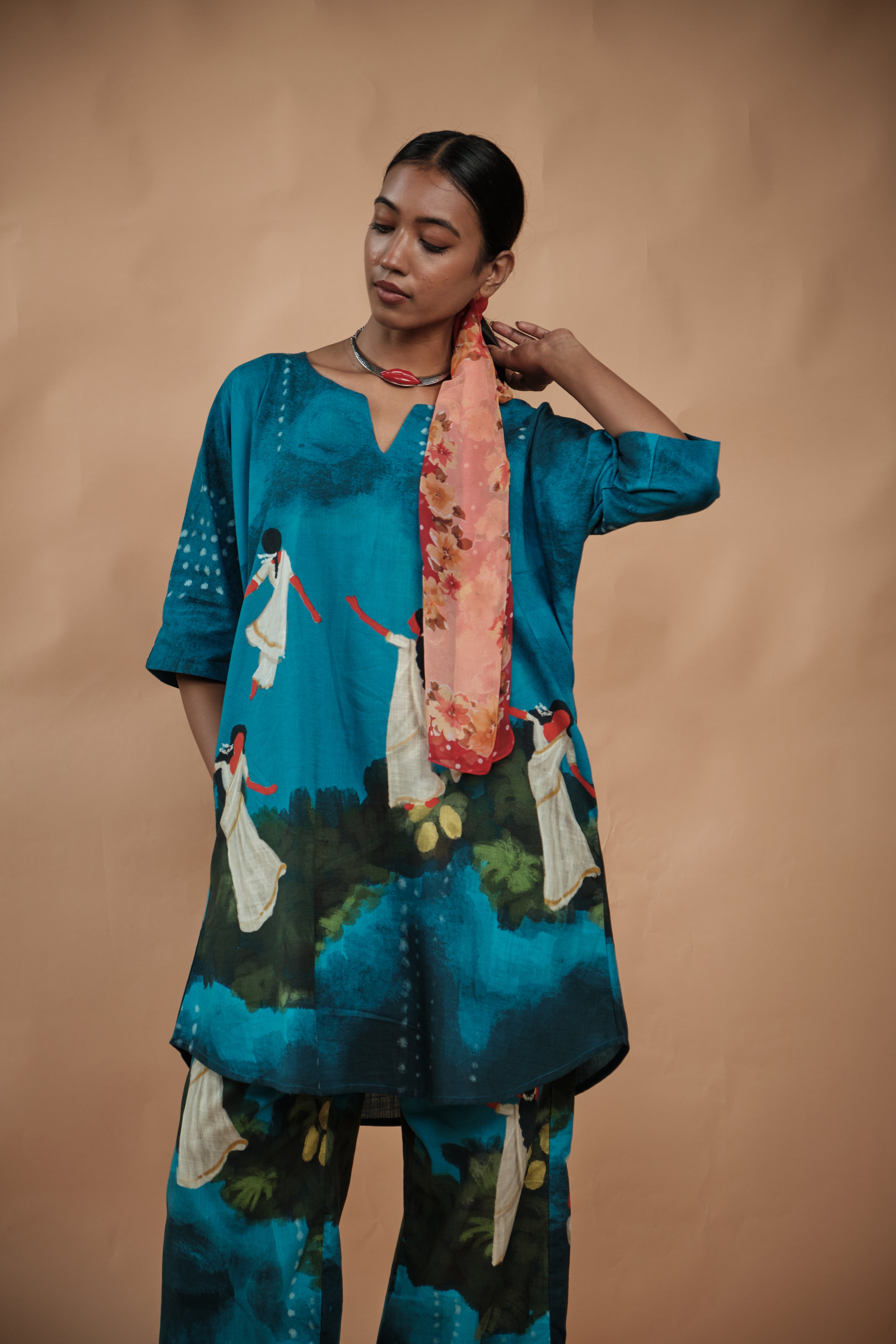 Lila co ord top only (blue)