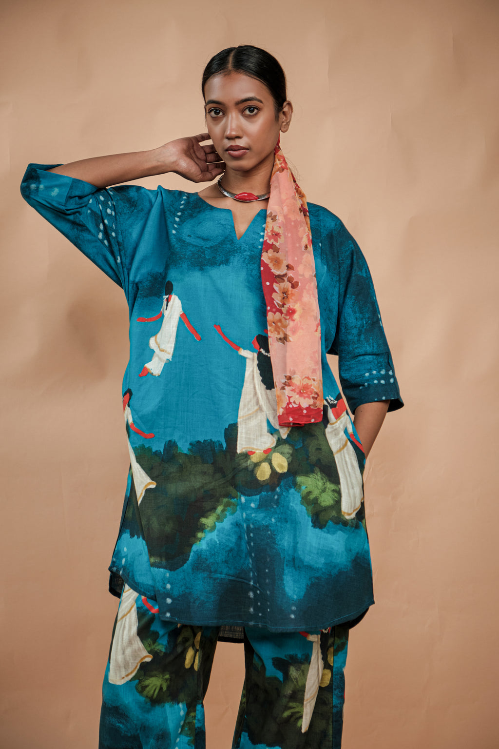 Lila co-ord set blue