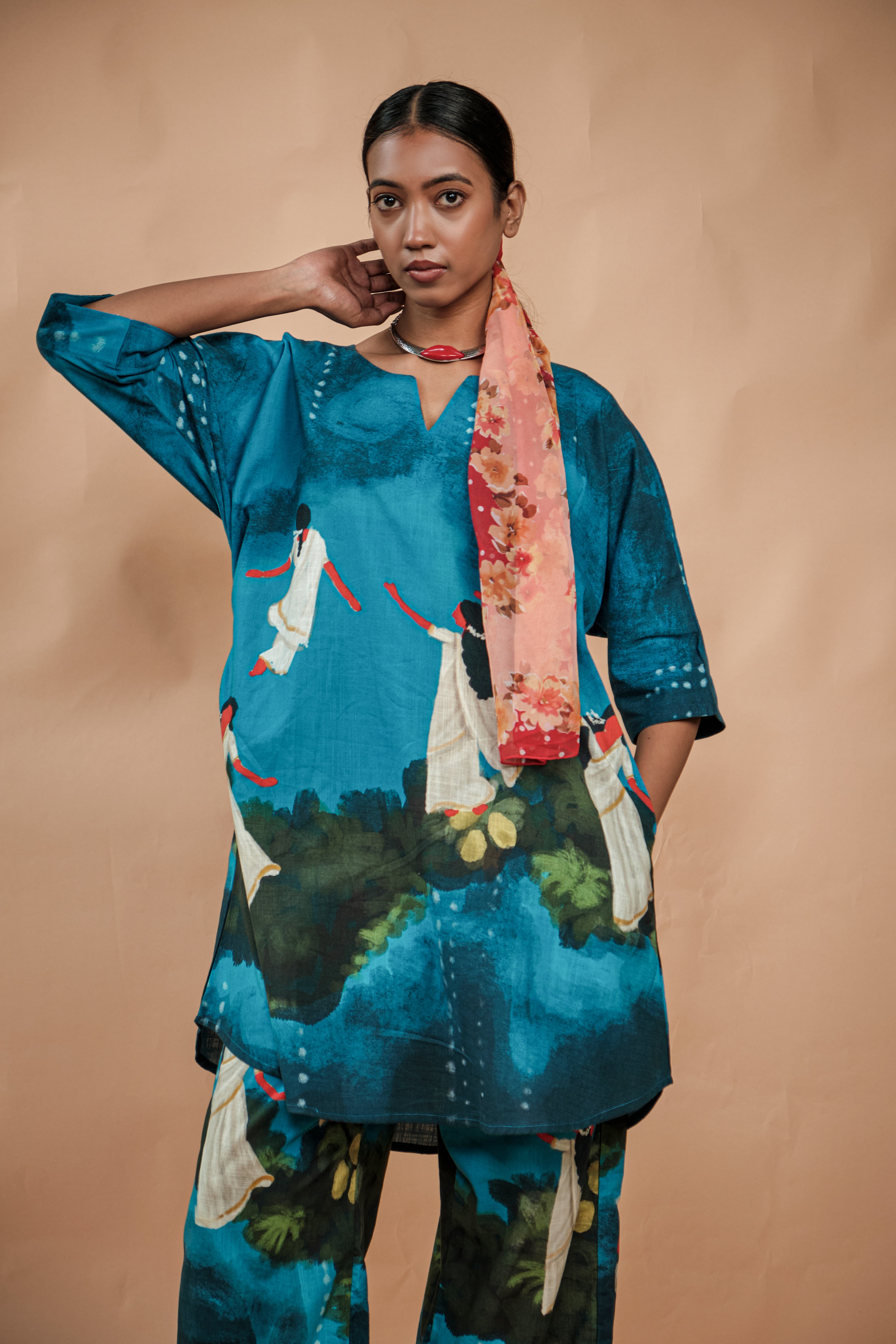 Lila co-ord set blue