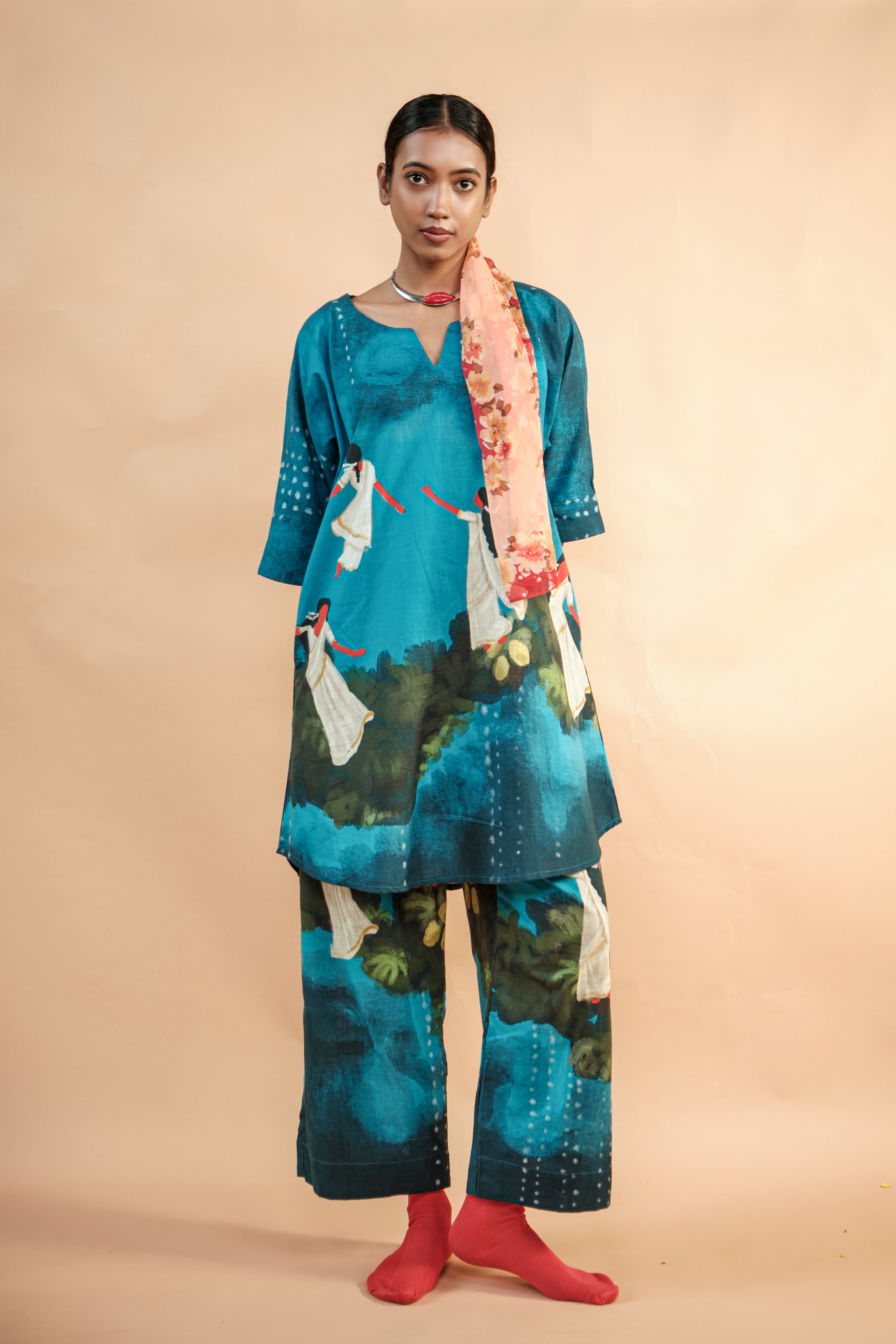 Lila co-ord set blue