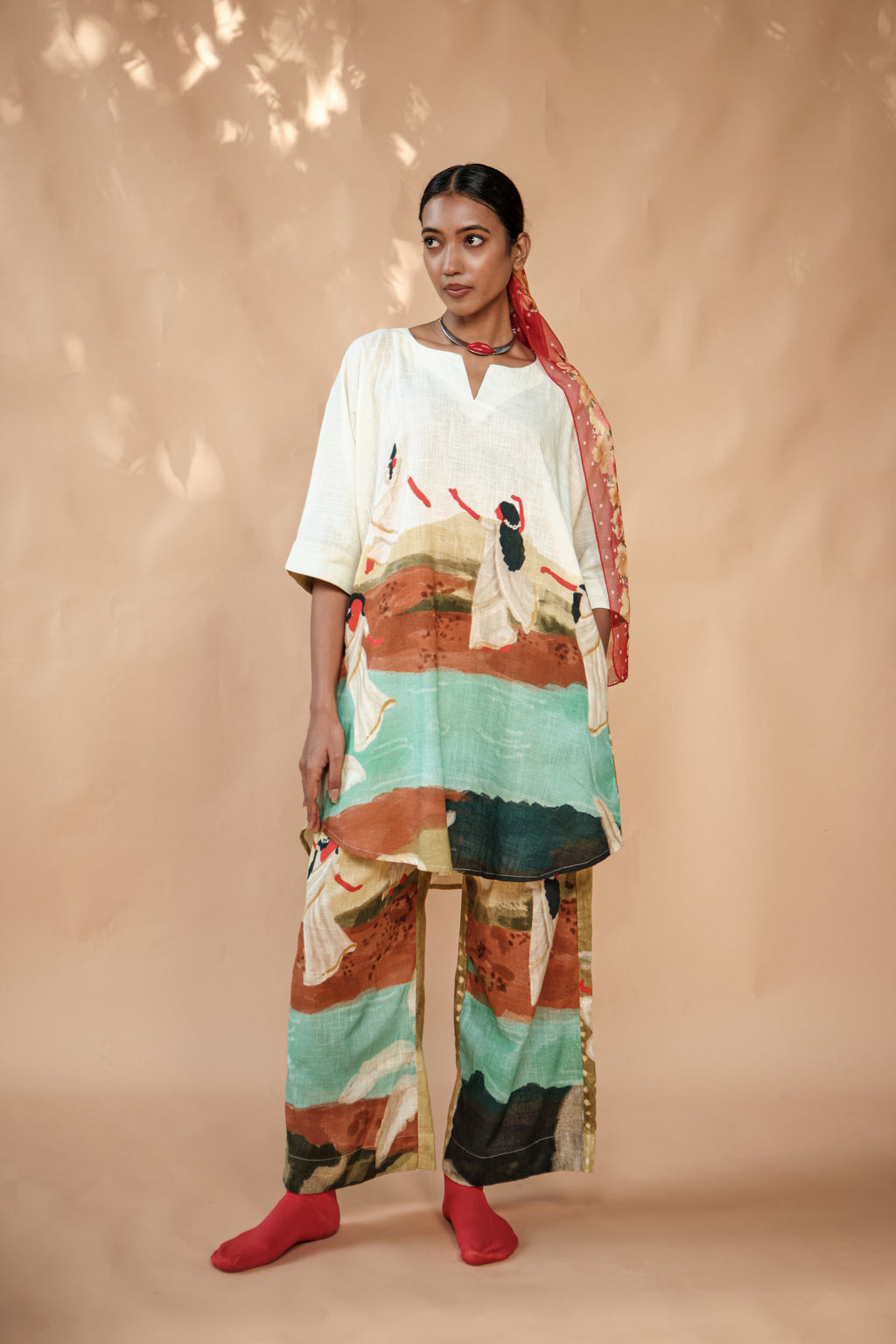 Lila co ord set - sandal