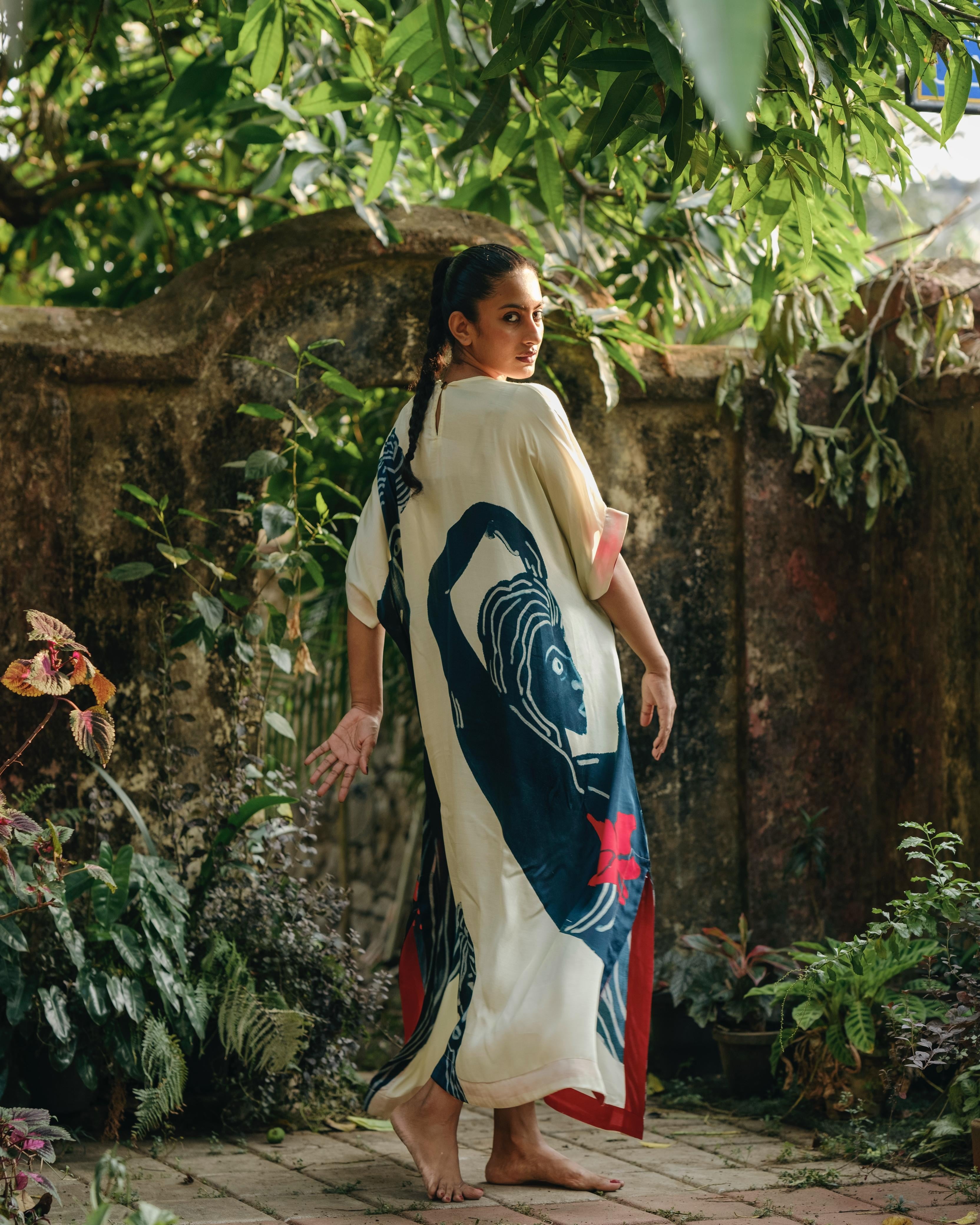 Moham maxi dress with sleeves