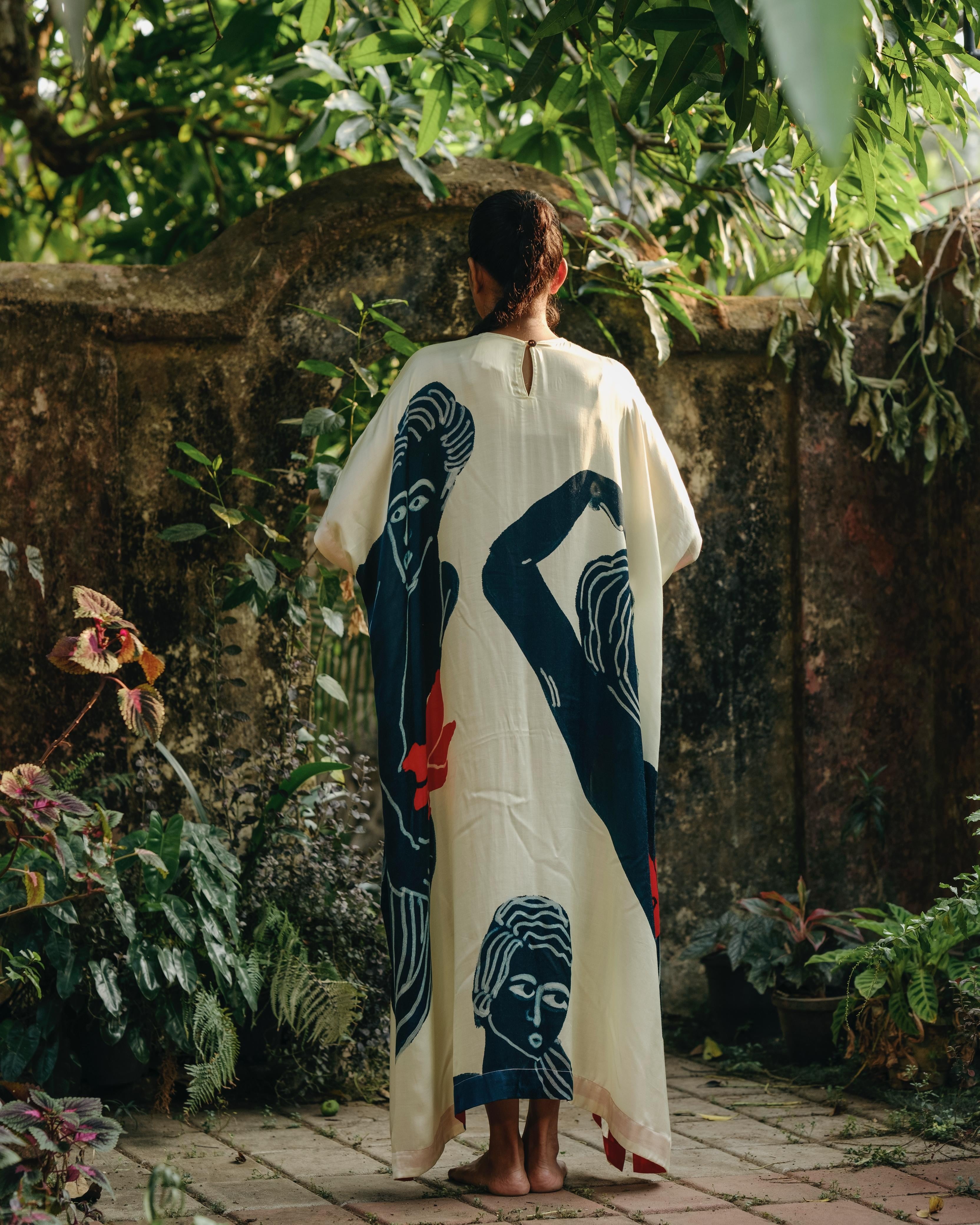 Moham maxi dress with sleeves