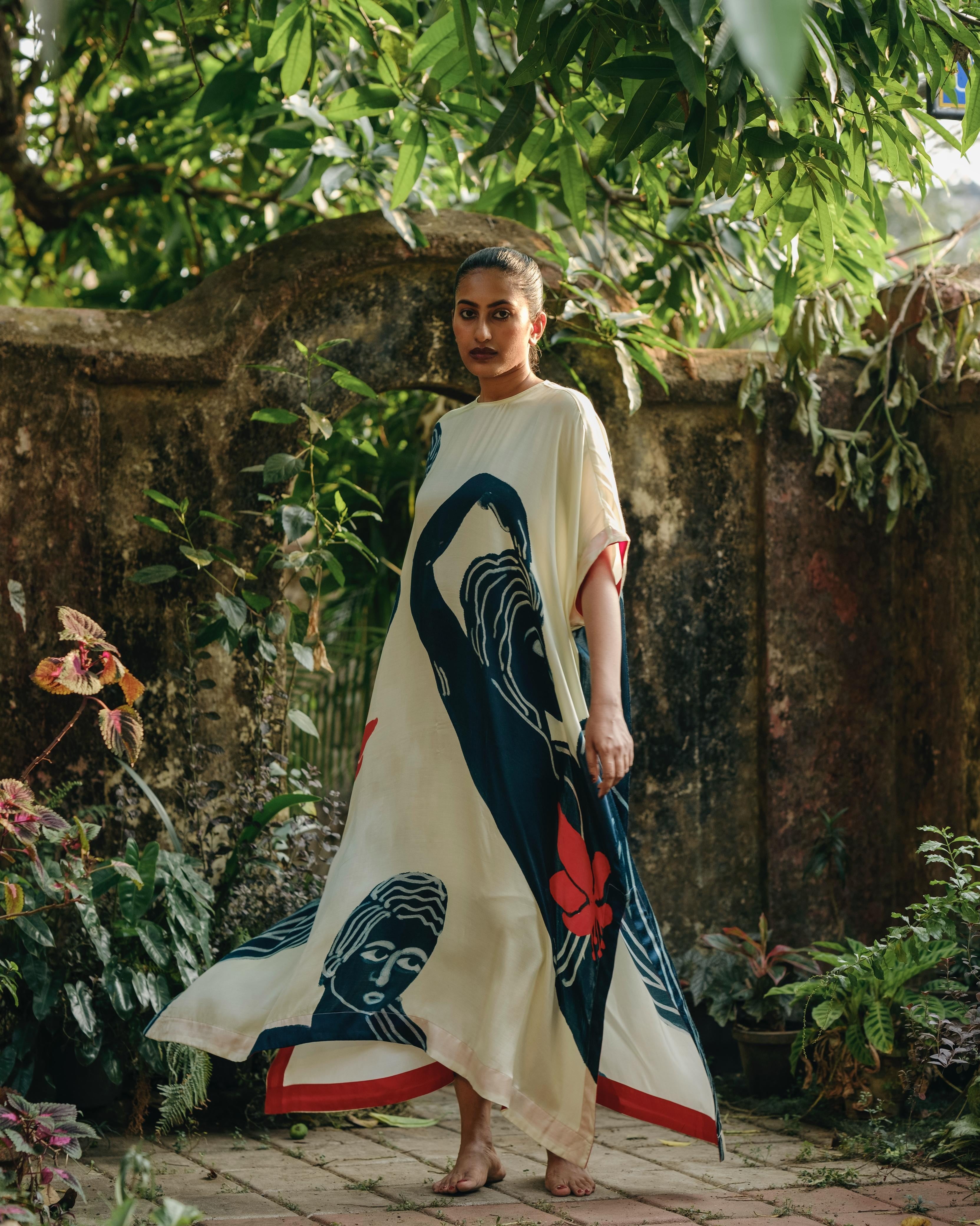 Moham maxi dress with sleeves