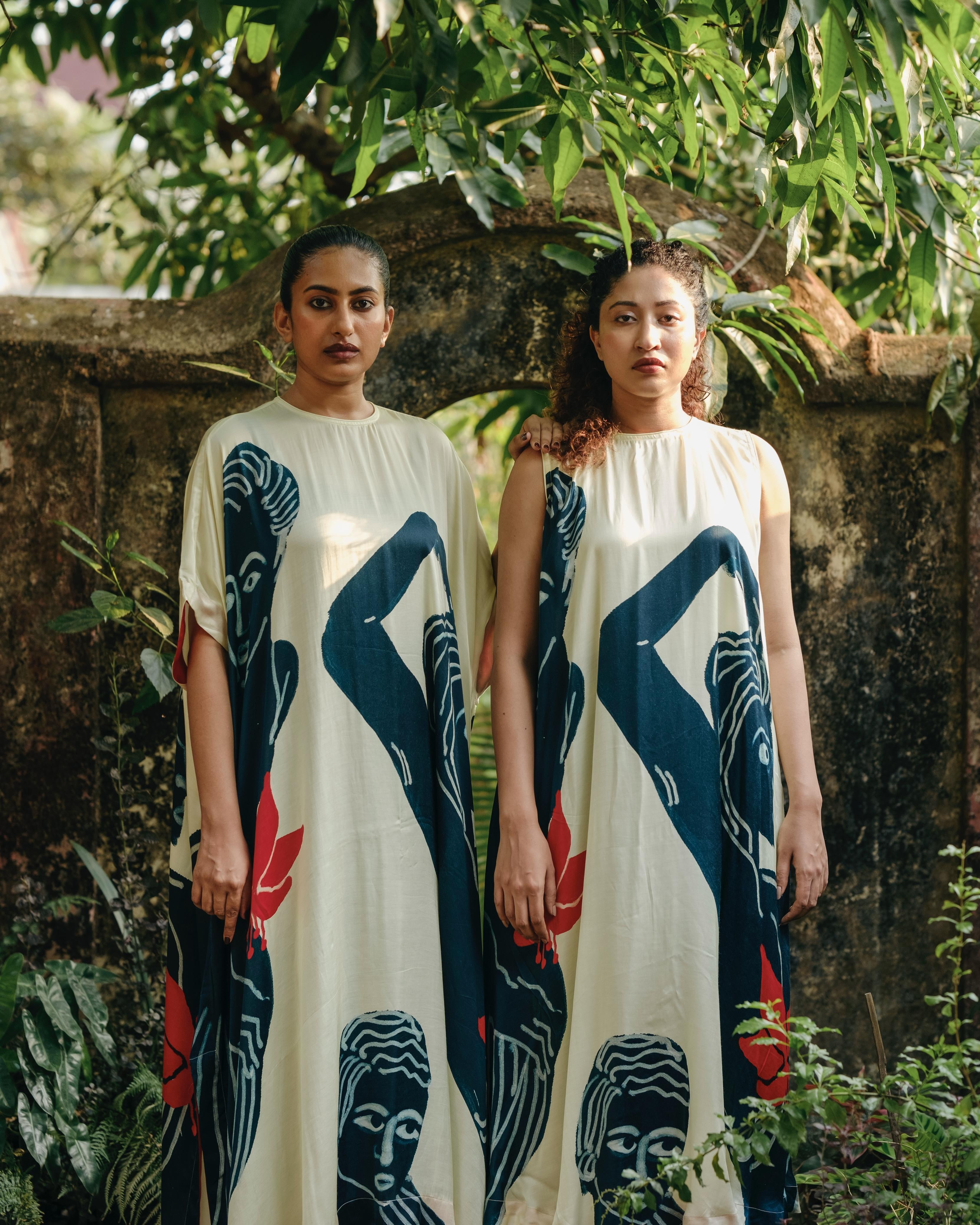 Moham maxi dress with sleeves