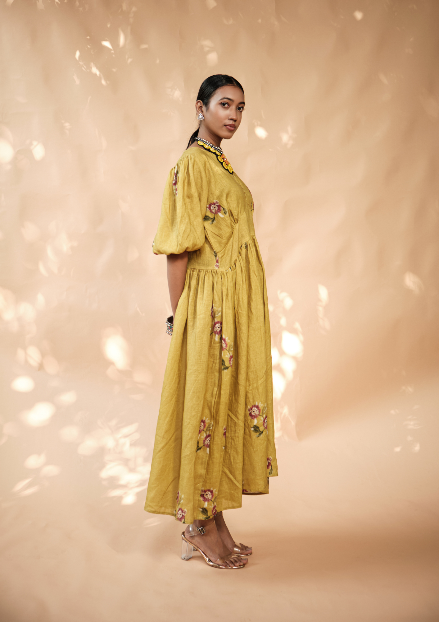 Manjal classic long dress
