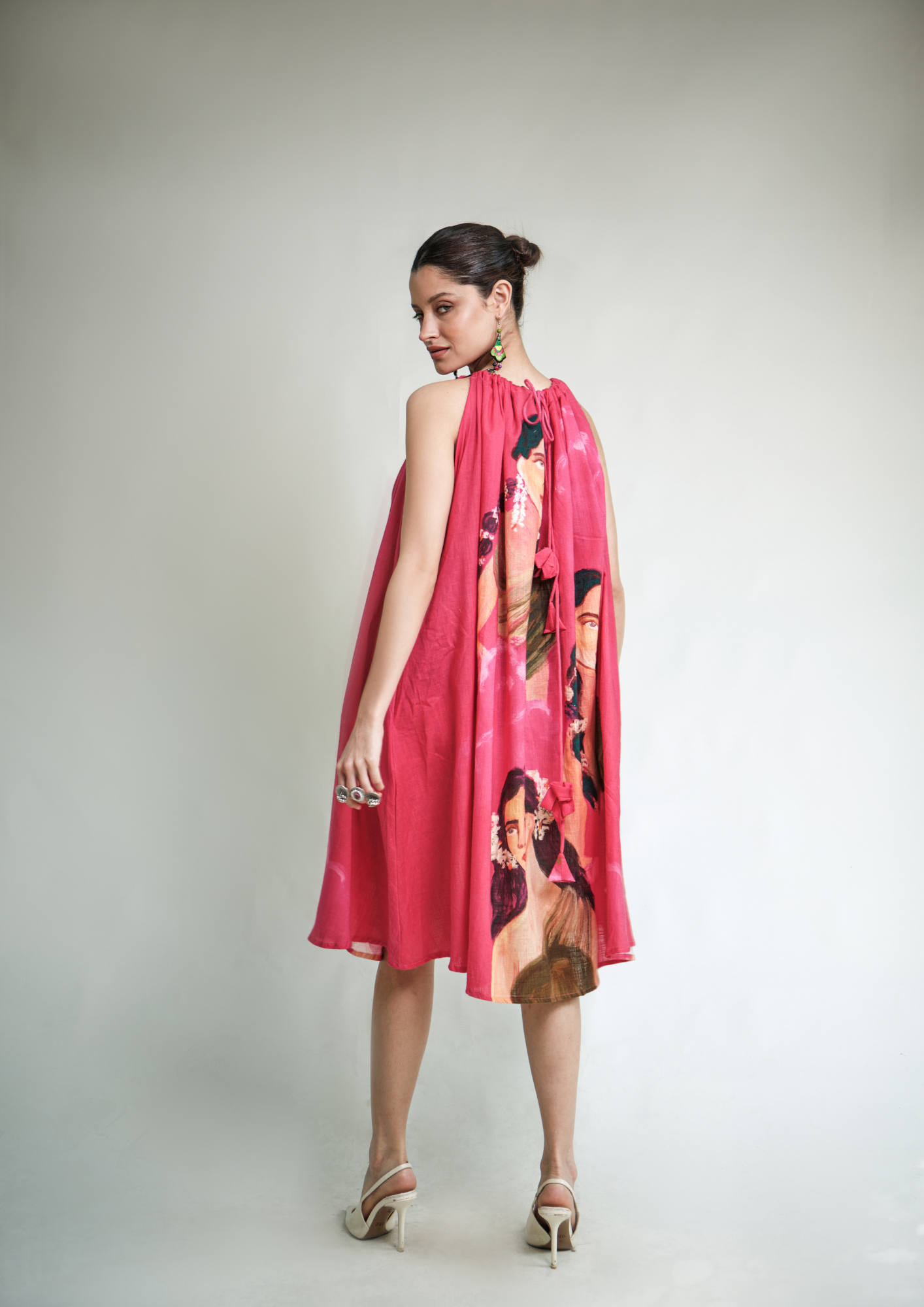 Parijatham halterneck dress