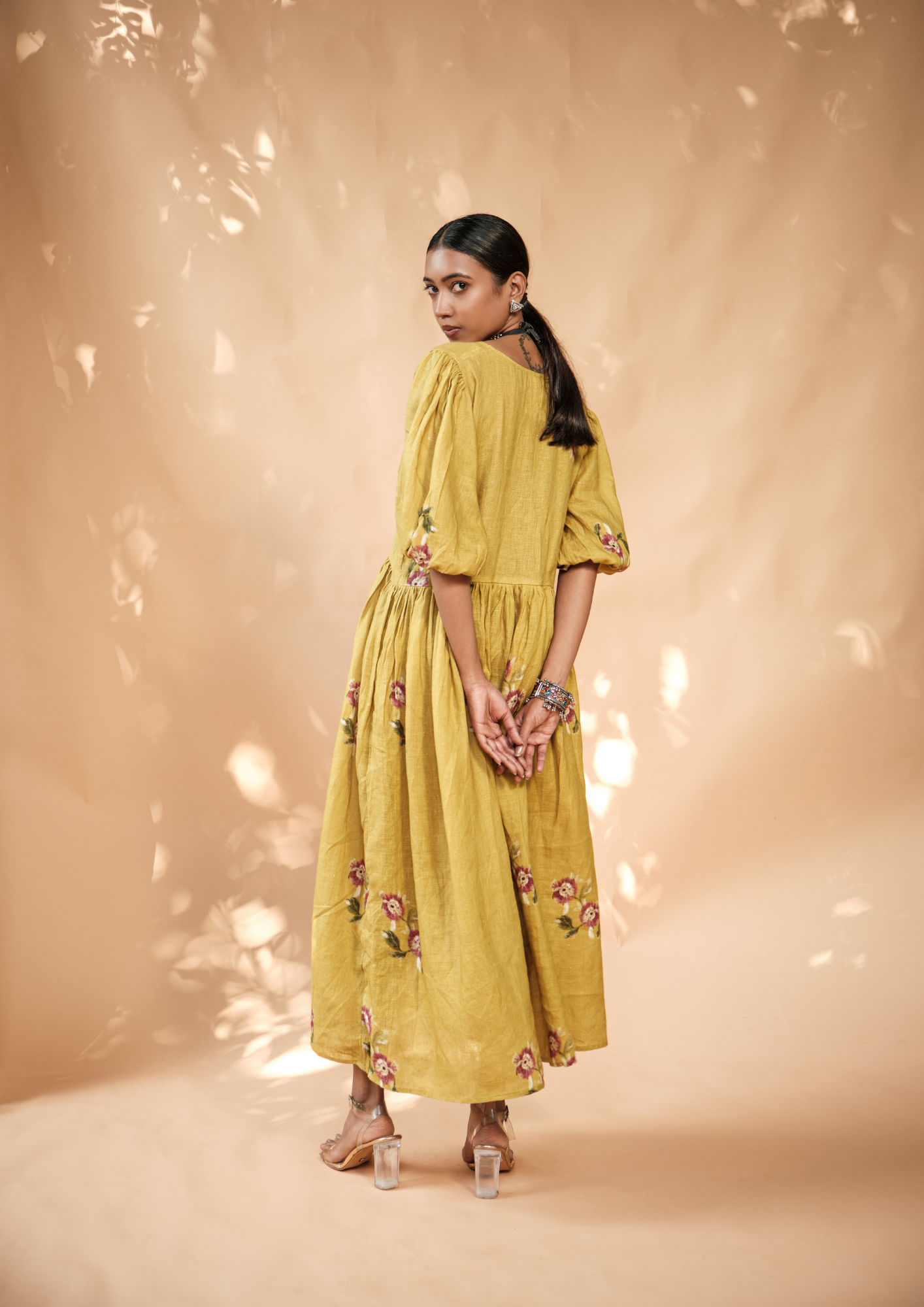 Manjal classic long dress