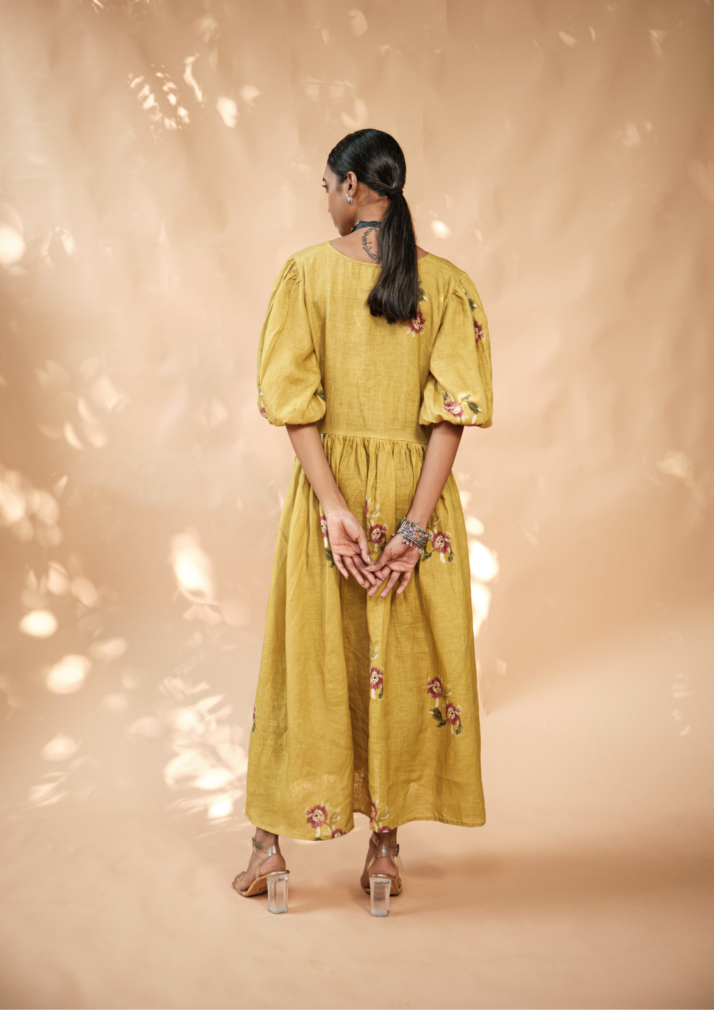 Manjal classic long dress