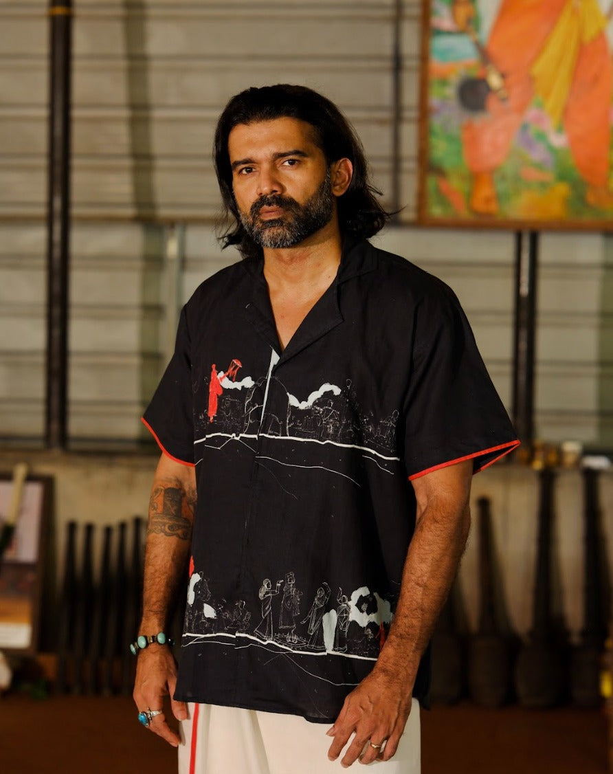 Varambu Half Sleeve Shirt Black
