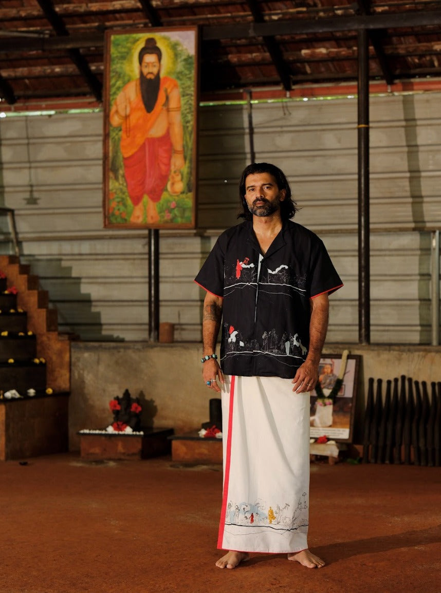 Varambu Half Sleeve Shirt Black