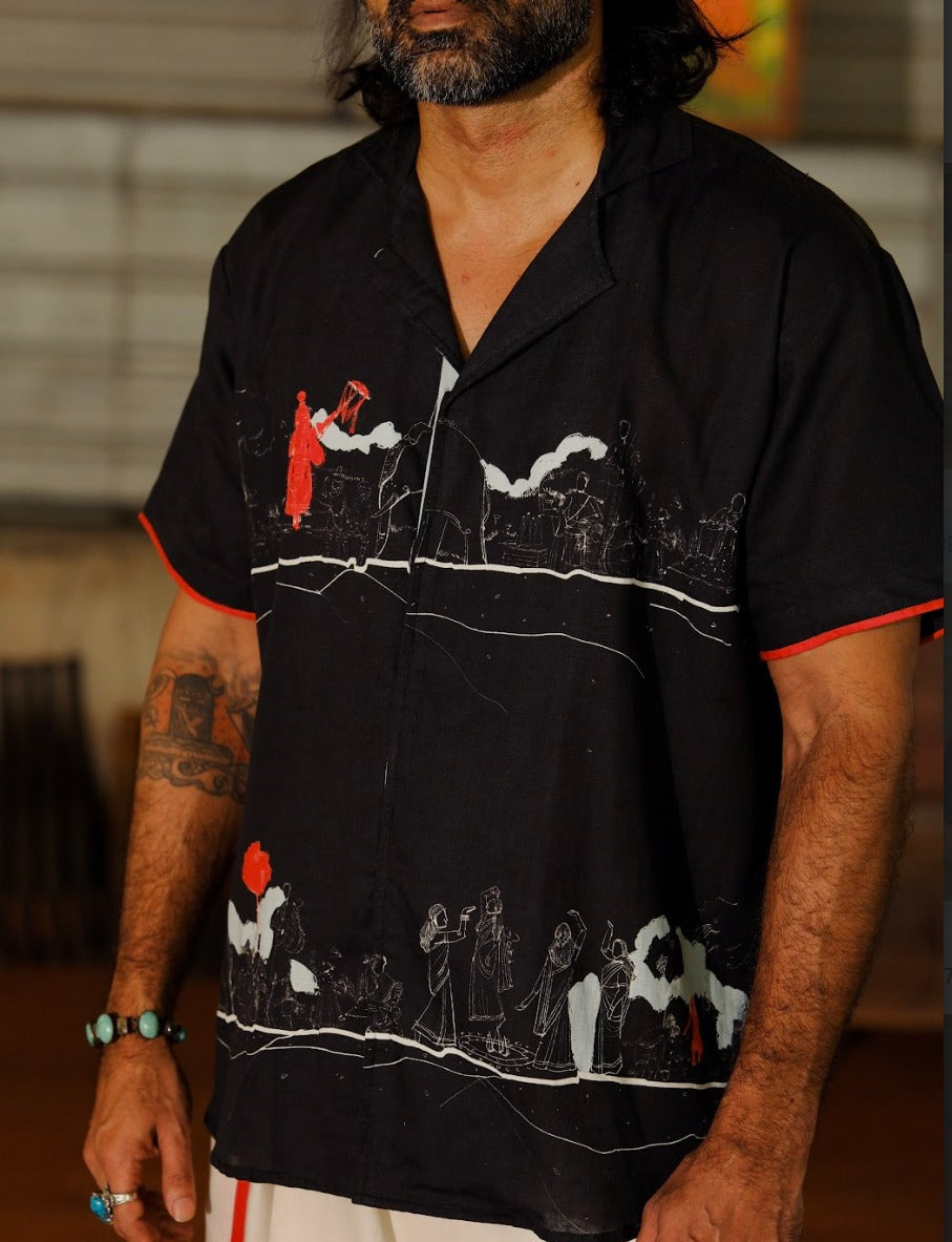 Varambu Half Sleeve Shirt Black